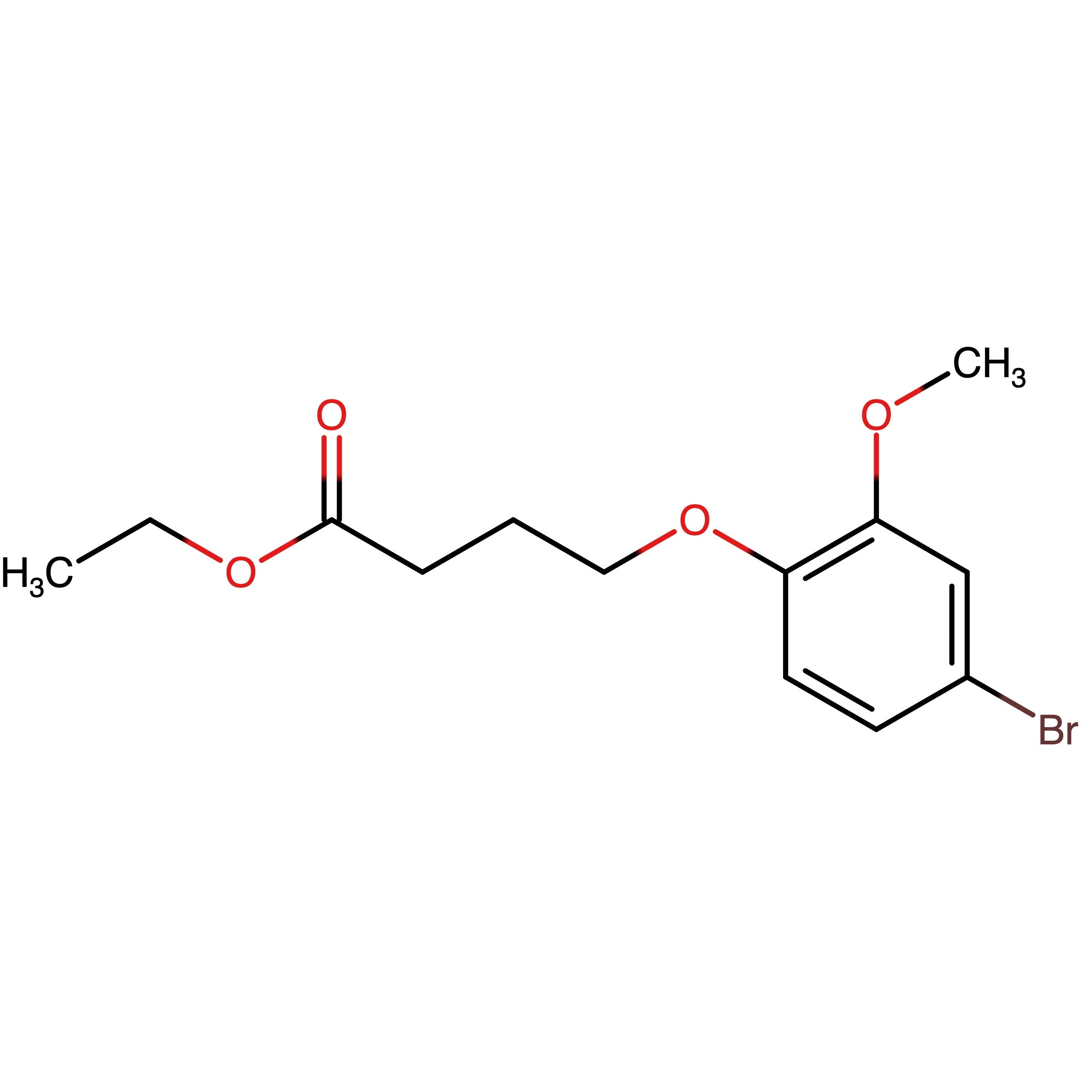 CAS RN 1485247-55-9 | Ethyl 4-(4-bromo-2-methoxyphenoxy)butanoate