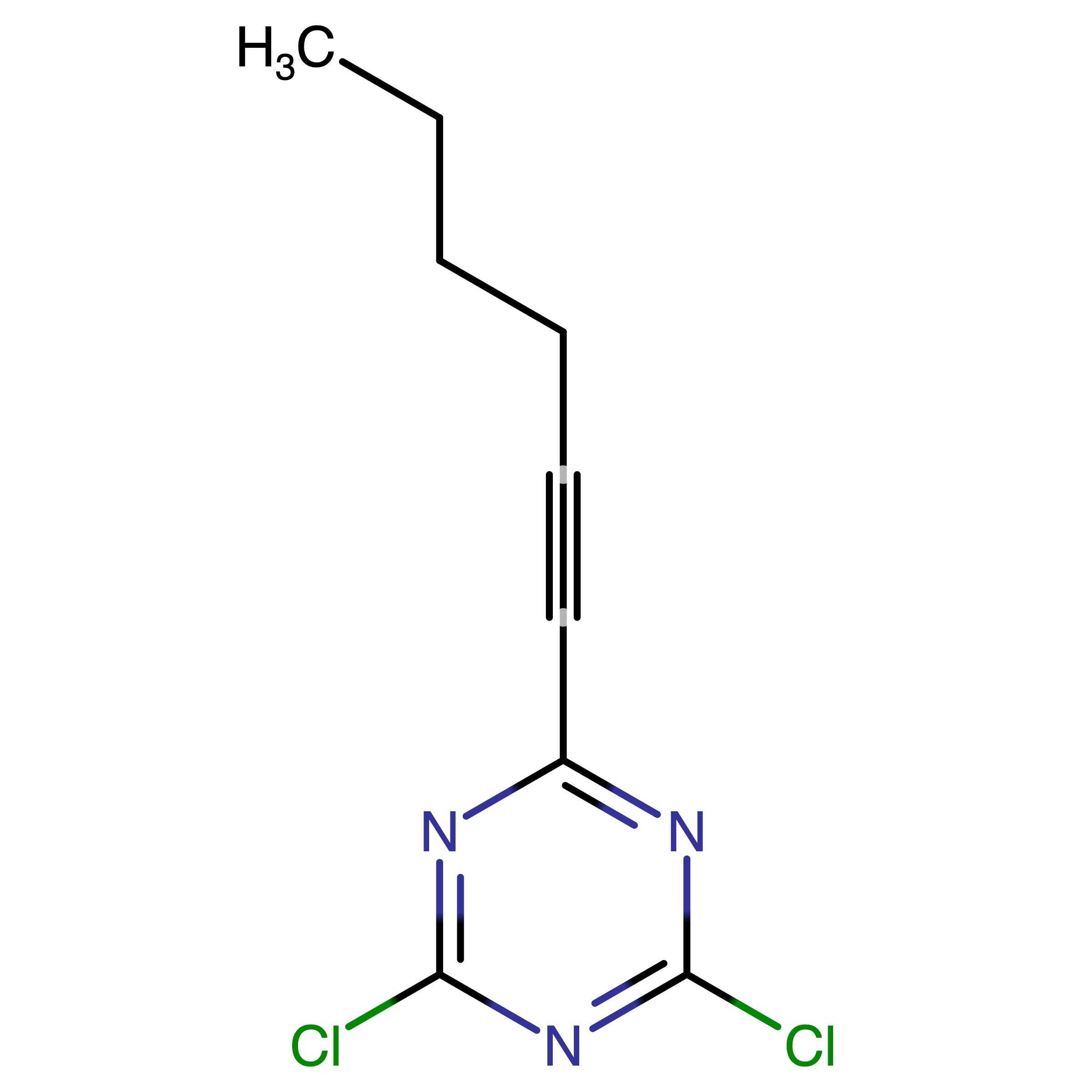 CAS RN 14894-35-0 | 2,4-Dichloro-6-hex-1-ynyl-1,3,5-triazine