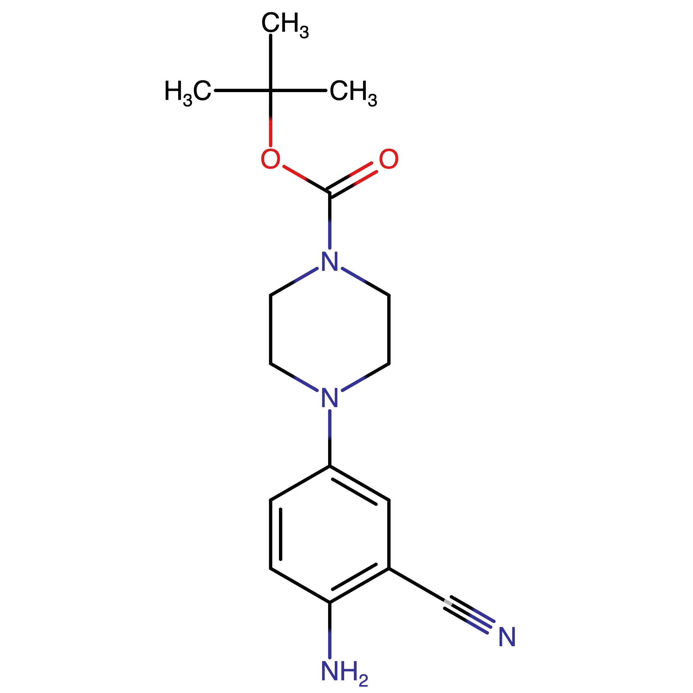 CAS RN 150004-57-2 | tert-Butyl 4-(4-amino-3-carbonitrilphenyl)piperazine-1-carboxylate