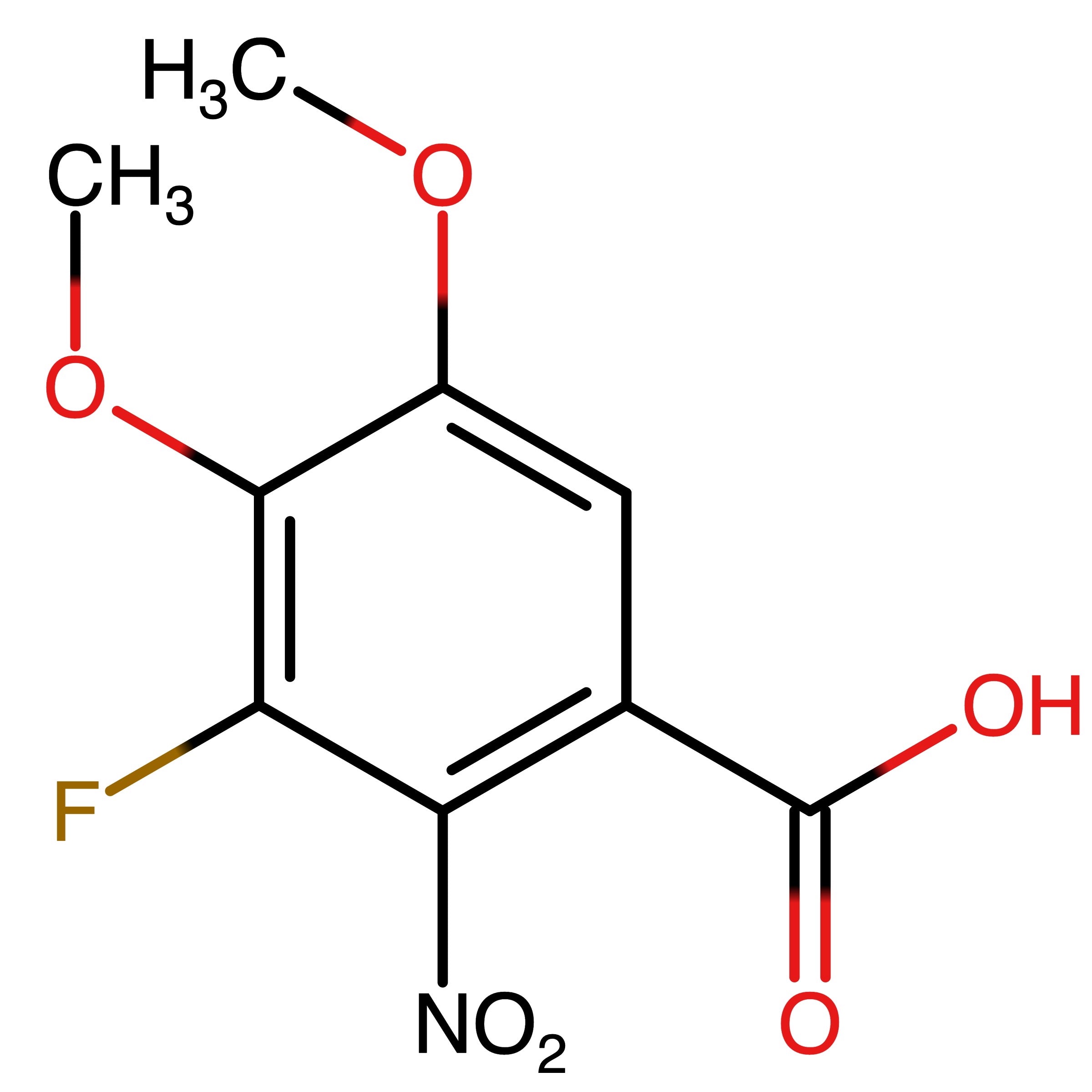 CAS RN 1515883-80-3 | 3-Fluoro-4,5-dimethoxy-2-nitrobenzoic acid