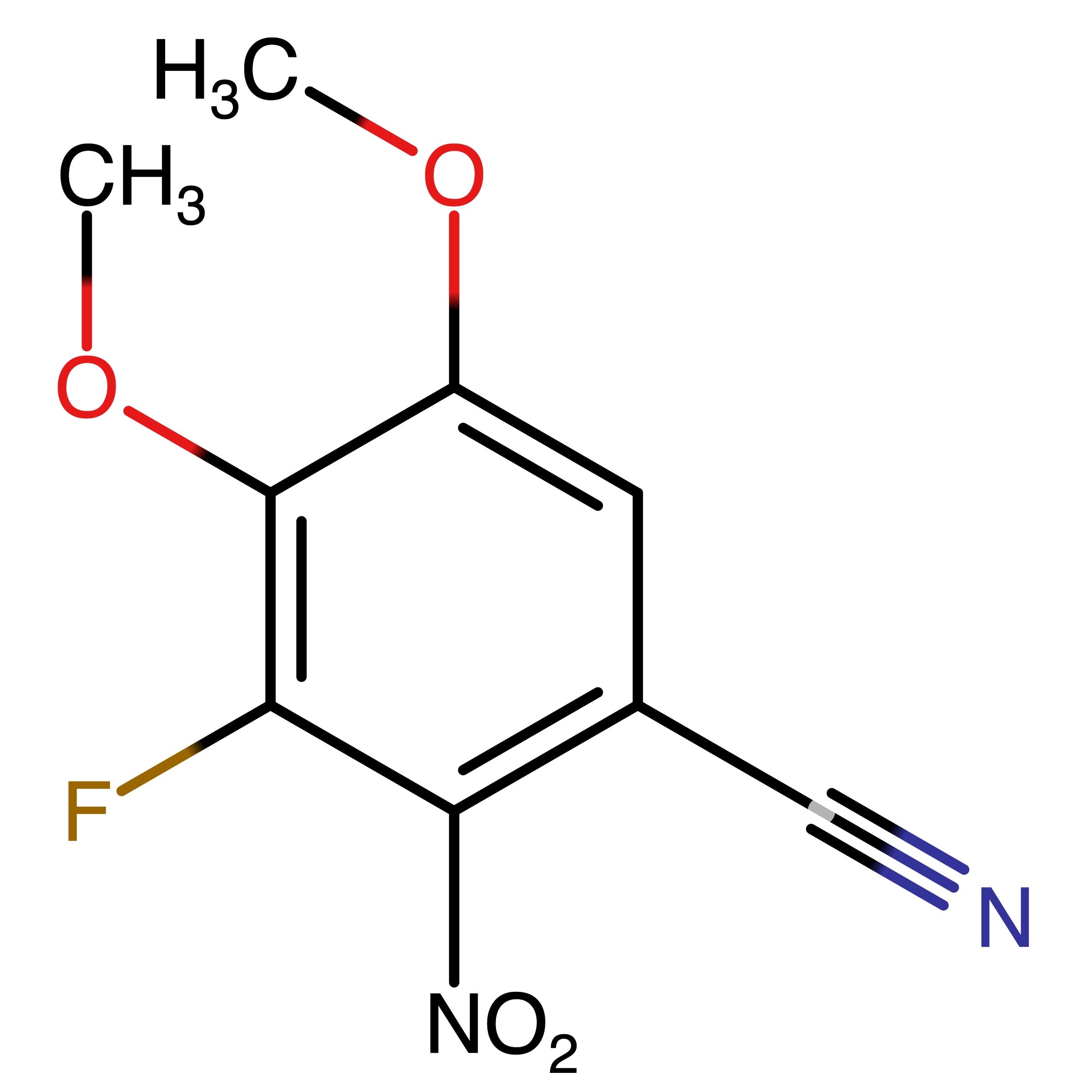 CAS RN 1515883-87-0 | 3-Fluoro-4,5-dimethoxy-2-nitrobenzonitrile