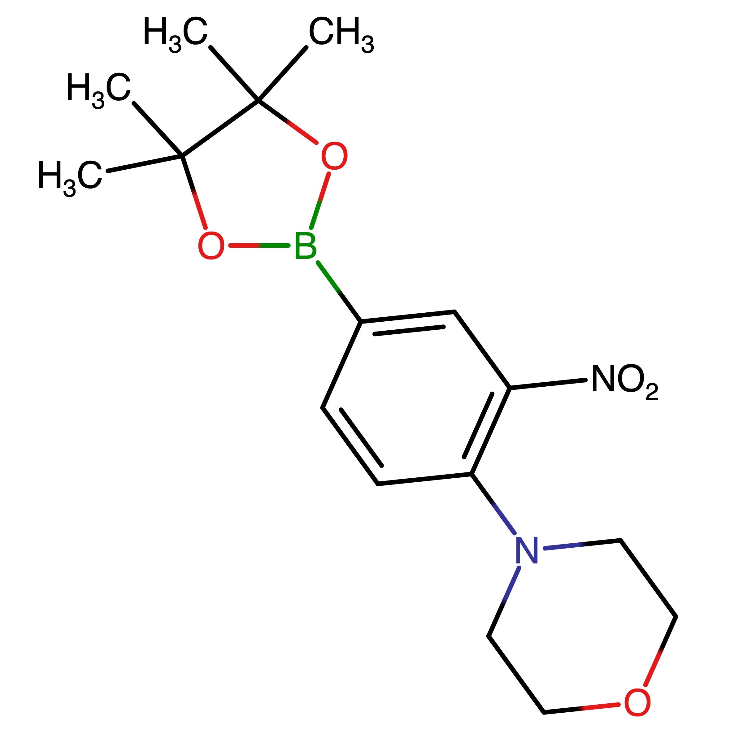 CAS RN 1527471-35-7 | 4-(2-Nitro-4-(4,4,5,5-tetramethyl-1,3,2-dioxaborolan-2-yl)phenyl)morpholine | MFCD28101511