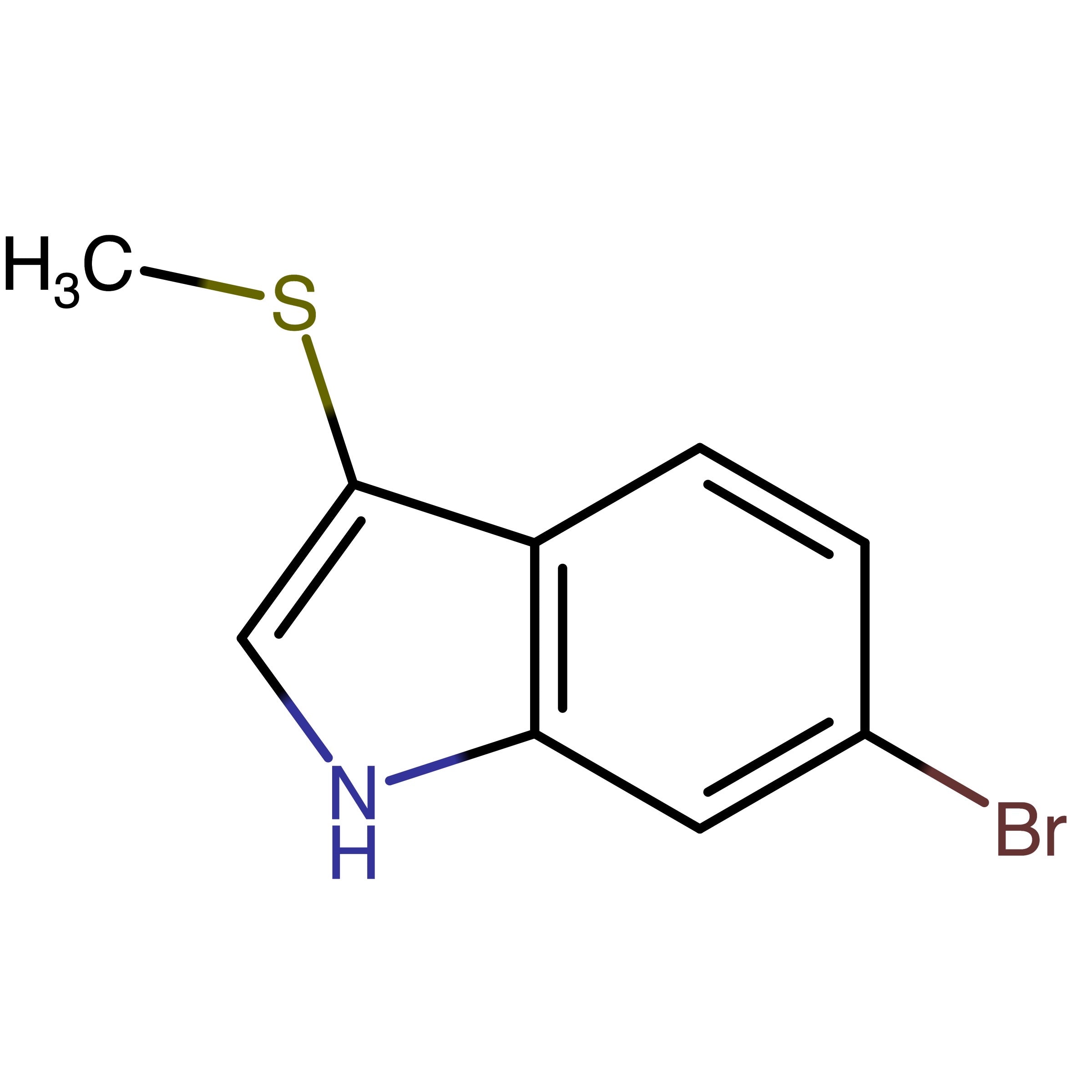 CAS RN 153261-48-4 | 6-Bromo-(3-thiomethyl)-indole