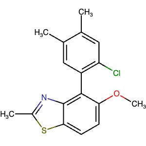 1549858-98-1 | 4-(2-Chloro-4,5-dimethylphenyl)-5-methoxy-2-methylbenzo[d]thiazole - Hoffman Fine Chemicals