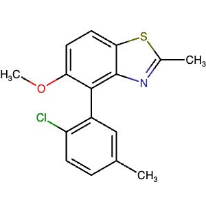 1549860-46-9 | 4-(2-Chloro-5-methylphenyl)-5-methoxy-2-methylbenzo[d]thiazole - Hoffman Fine Chemicals