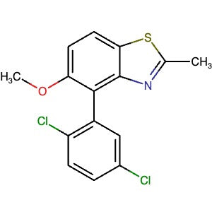 1549861-71-3 | 4-(2,5-Dichlorophenyl)-5-methoxy-2-methylbenzo[d]thiazole - Hoffman Fine Chemicals