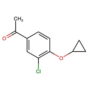 1555669-78-7 | 1-(3-Chloro-4-cyclopropoxyphenyl)ethan-1-one - Hoffman Fine Chemicals