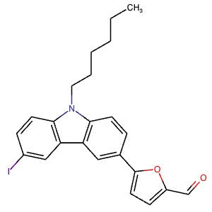 1564289-05-9 | 5-(9-Hexyl-6-iodo-9H-carbazol-3-yl)furan-2-carbaldehyde - Hoffman Fine Chemicals