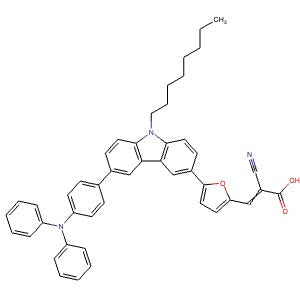 1564289-11-7 | 2-Cyano-3-(5-(6-(4-(diphenylamino)phenyl)-9-octyl-9H-carbazol-3-yl)furan-2-yl)acrylic acid - Hoffman Fine Chemicals