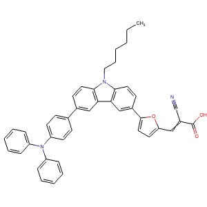 1564289-12-8 | 2-Cyano-3-(5-(6-(4-(diphenylamino)phenyl)-9-hexyl-9H-carbazol-3-yl)furan-2-yl)acrylic acid - Hoffman Fine Chemicals