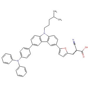 1564289-13-9 | 2-Cyano-3-(5-(6-(4-(diphenylamino)phenyl)-9-(4-methylpentyl)-9H-carbazol-3-yl)furan-2-yl)acrylic acid - Hoffman Fine Chemicals