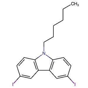 156972-66-6 | 3,6-Diiodo-9-hexyl-9H-carbazole - Hoffman Fine Chemicals