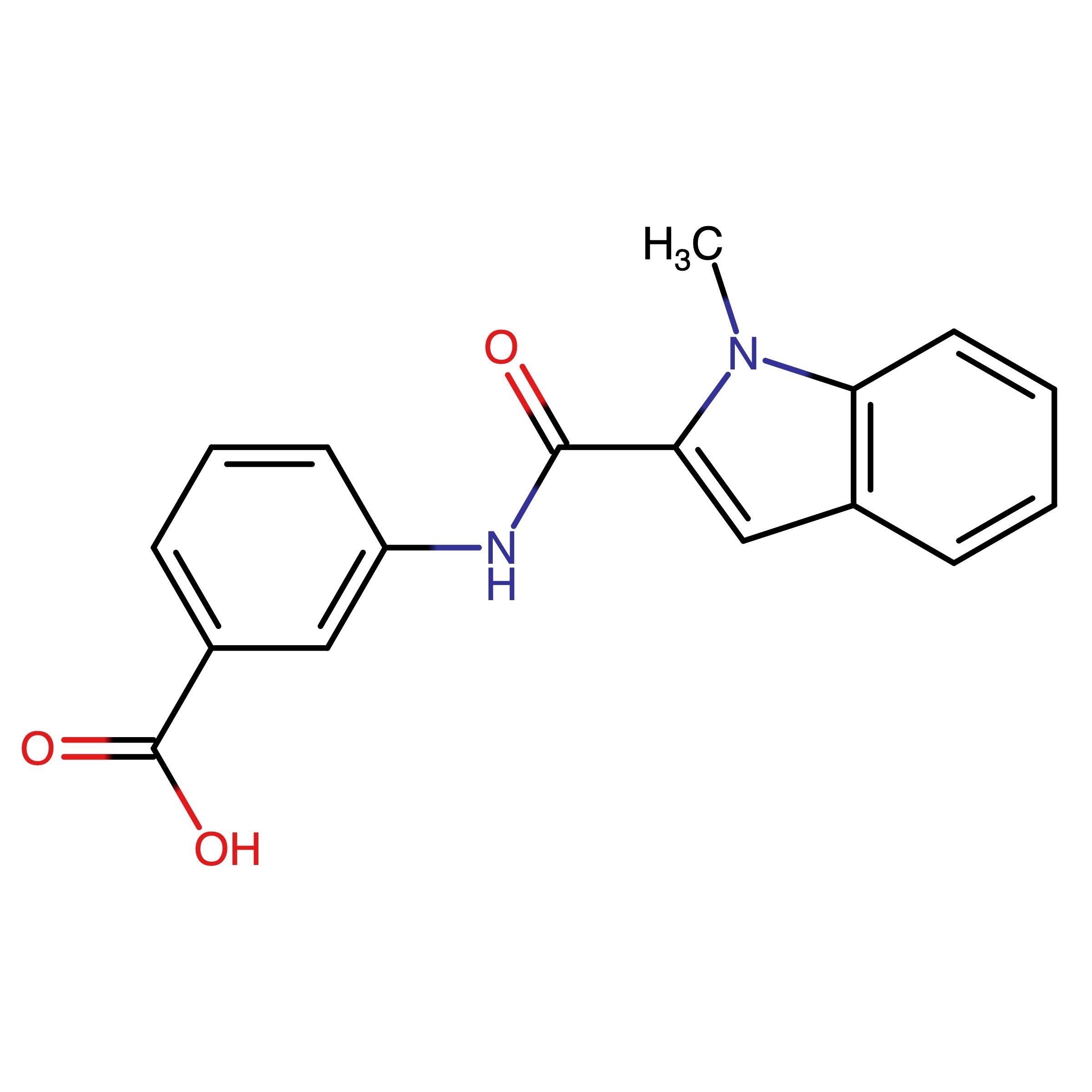 CAS RN 1575637-32-9 | 3-[(1-Methyl-1H-indole-2-carbonyl)amino]benzoic acid