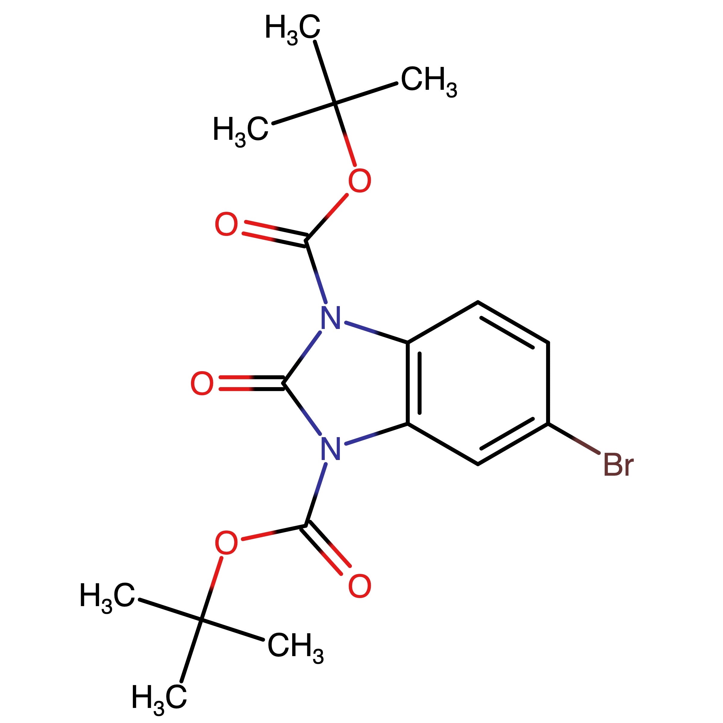 CAS RN 1581274-99-8 | Di-tert-butyl 5-bromo-2-oxo-1H-benzo[d]imidazole-1,3(2H)-dicarboxylate