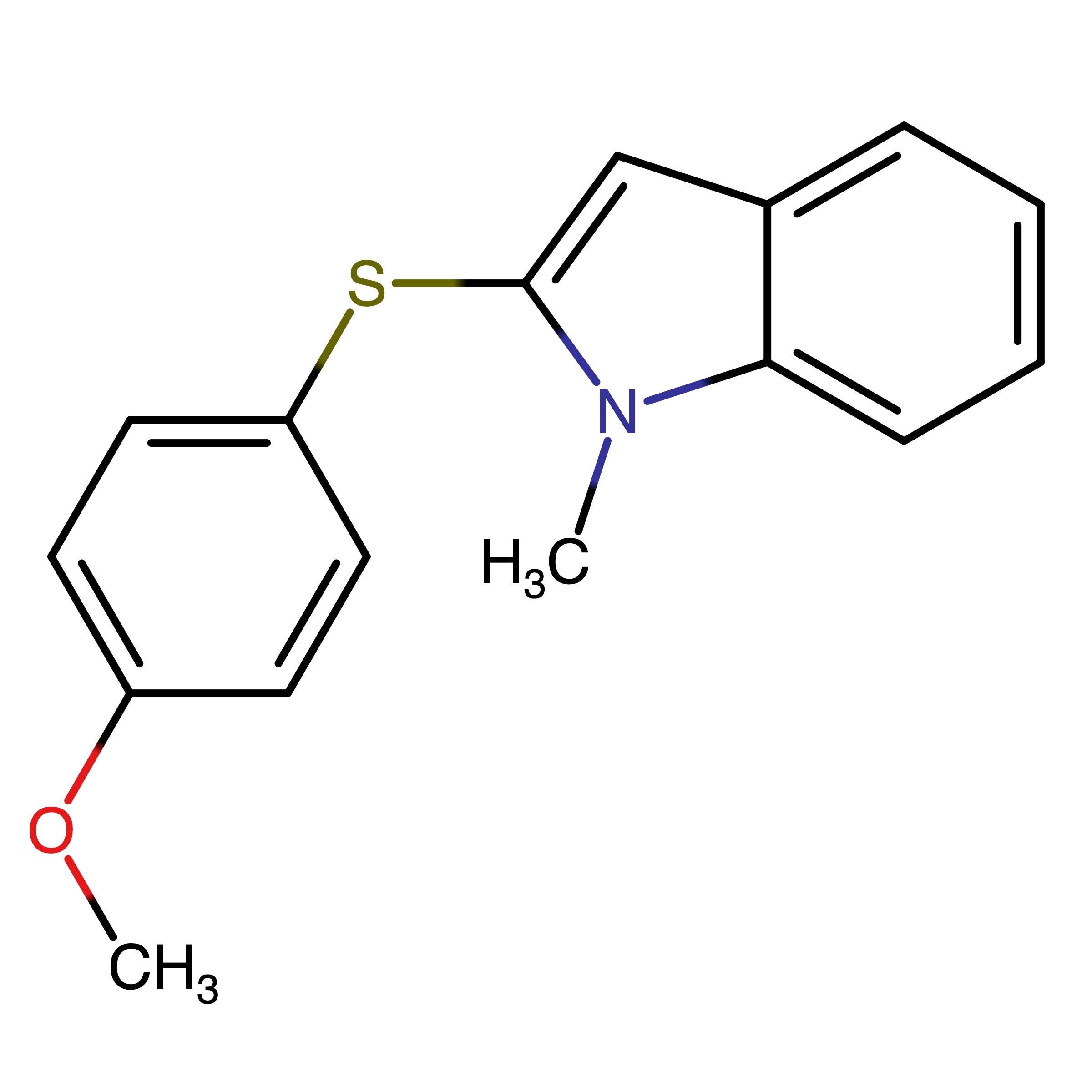 CAS RN 158585-41-2 | 2-((4-Methoxyphenyl)thio)-1-methyl-1H-indole