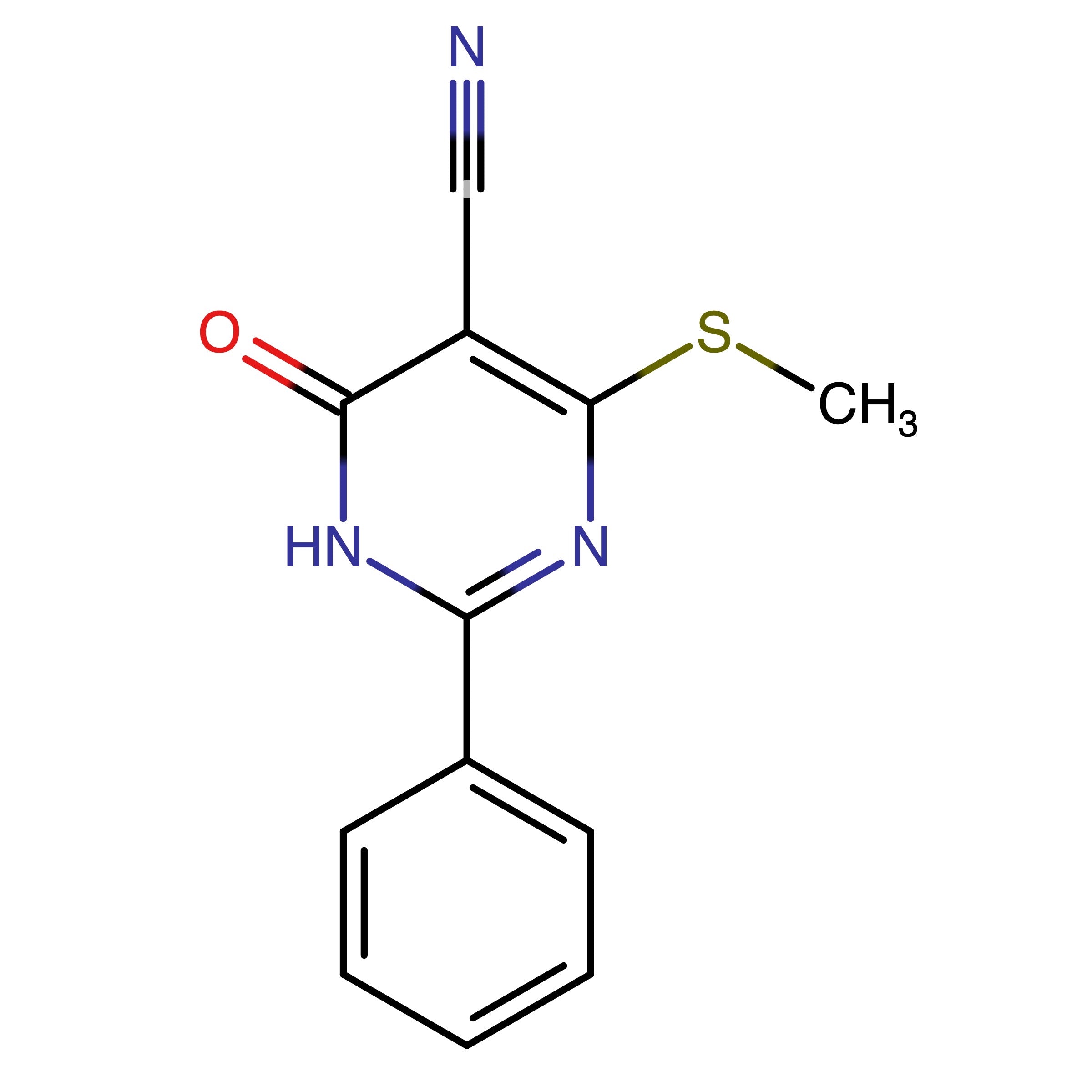 CAS RN 15908-64-2 | 4-(Methylthio)-6-oxo-2-phenyl-1,6-dihydropyrimidine-5-carbonitrile | MFCD00067844