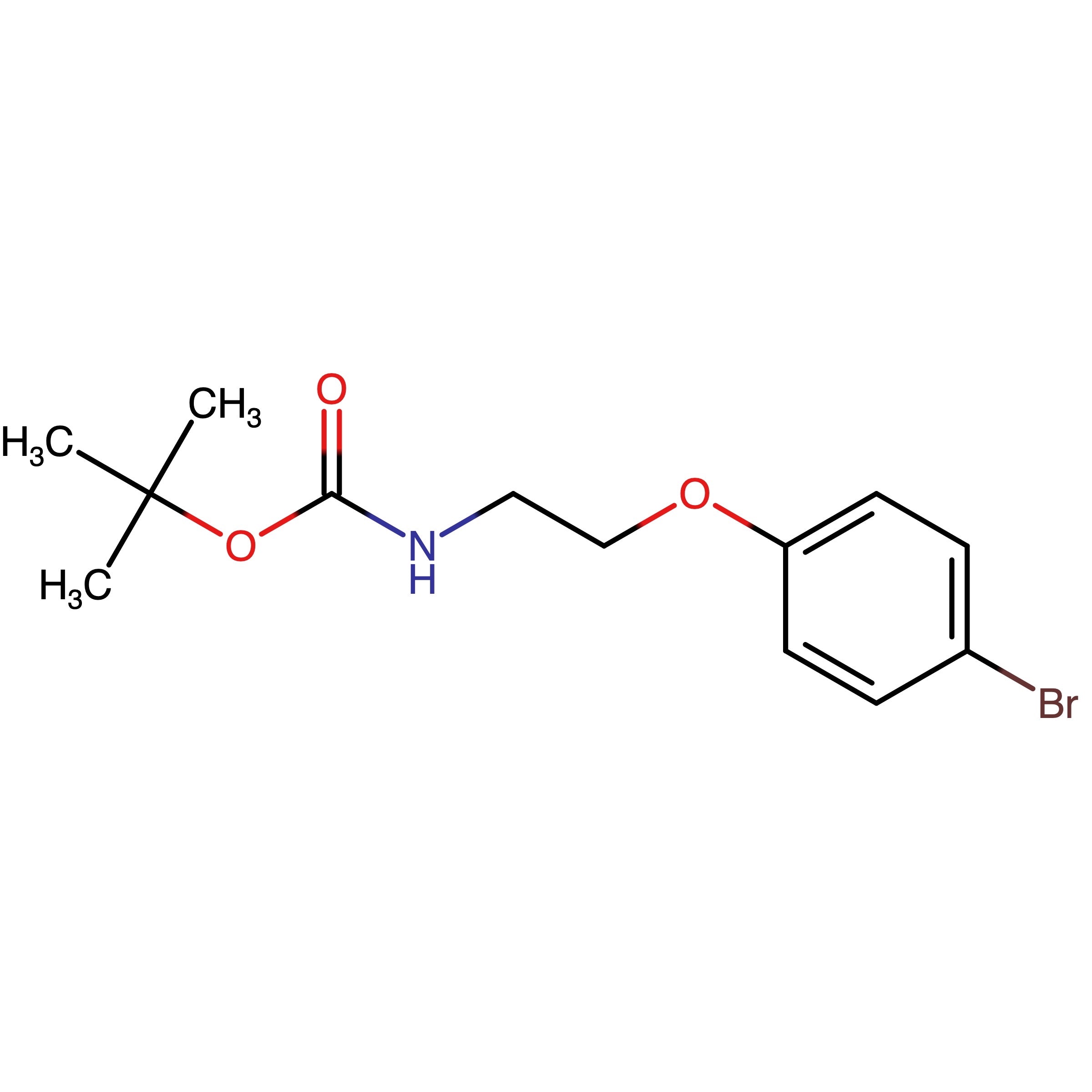 CAS RN 1593201-17-2 | tert-Butyl N-[2-(4-bromophenoxy)ethyl]carbamate | MFCD31653781