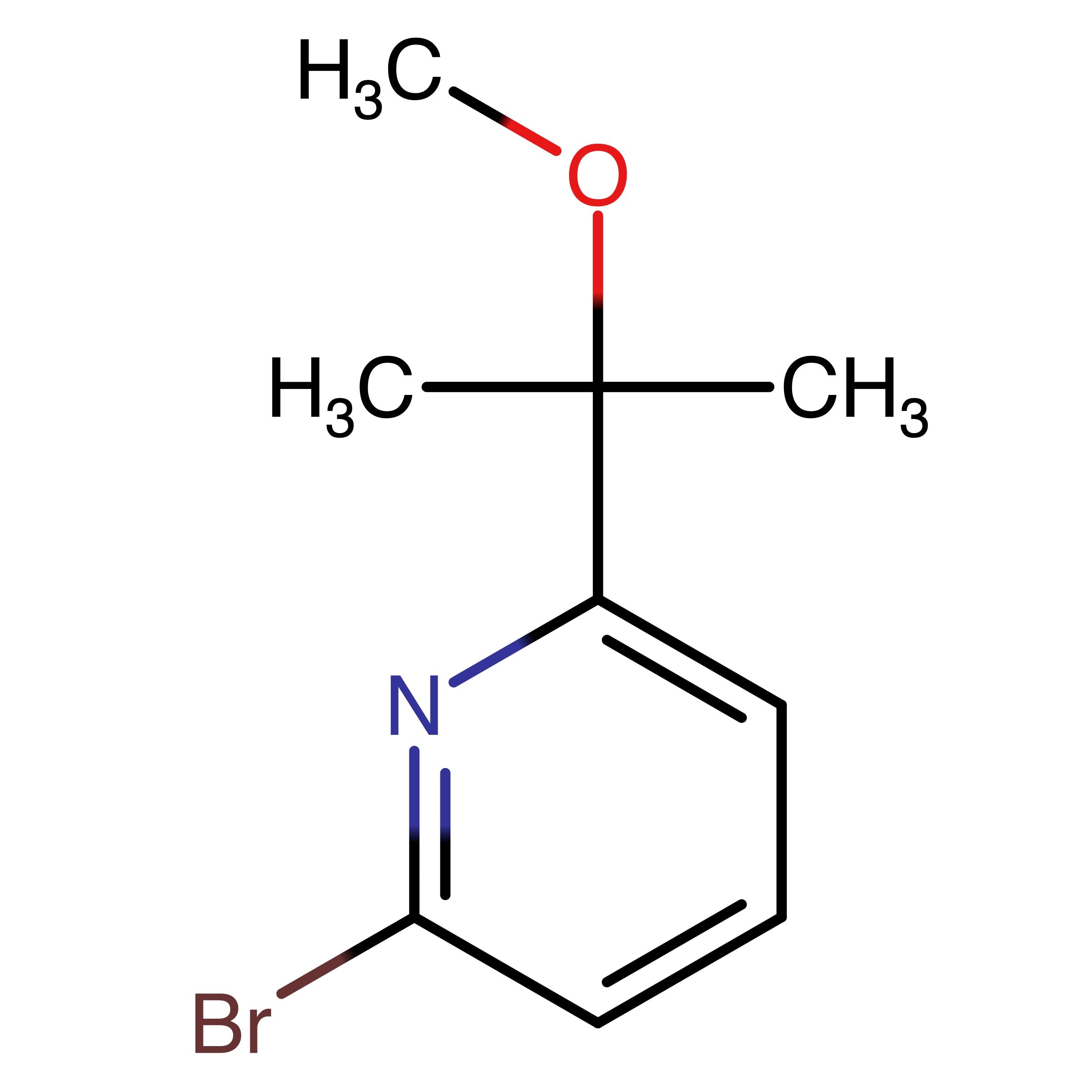 CAS RN 1602682-09-6 | 2-Bromo-6-(2-methoxypropan-2-yl)pyridine | MFCD28674595