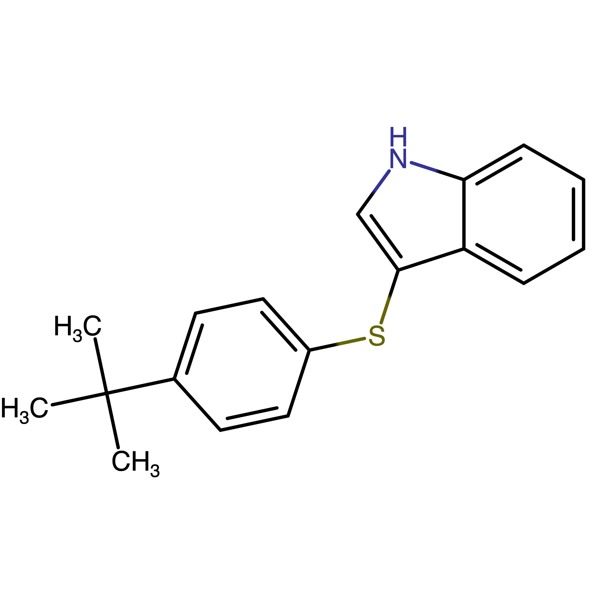 CAS RN 1605290-39-8 | 3-((4-(tert-Butyl)phenyl)thio)-1H-indole