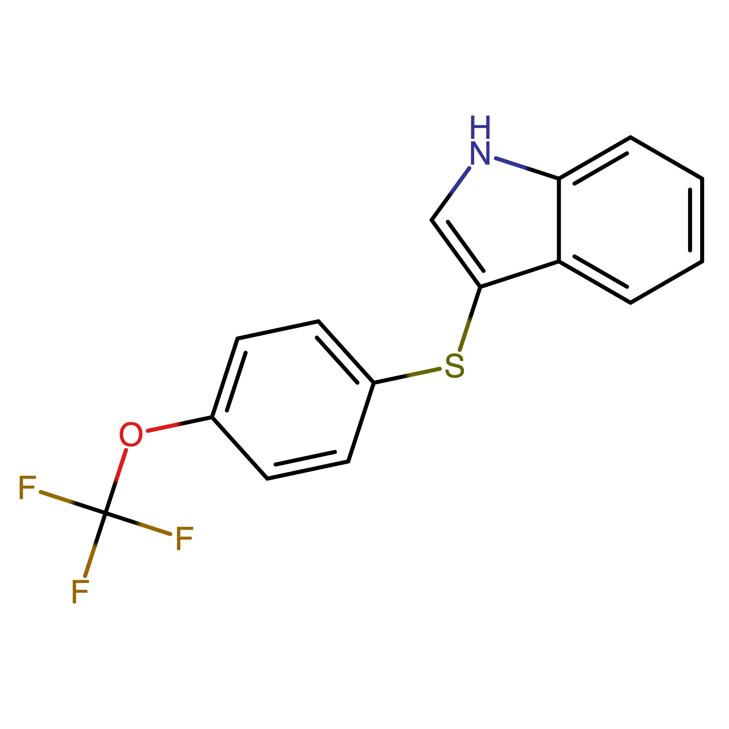 CAS RN 1605290-41-2 | 3-((4-(Trifluoromethoxy)phenyl)thio)-1H-indole