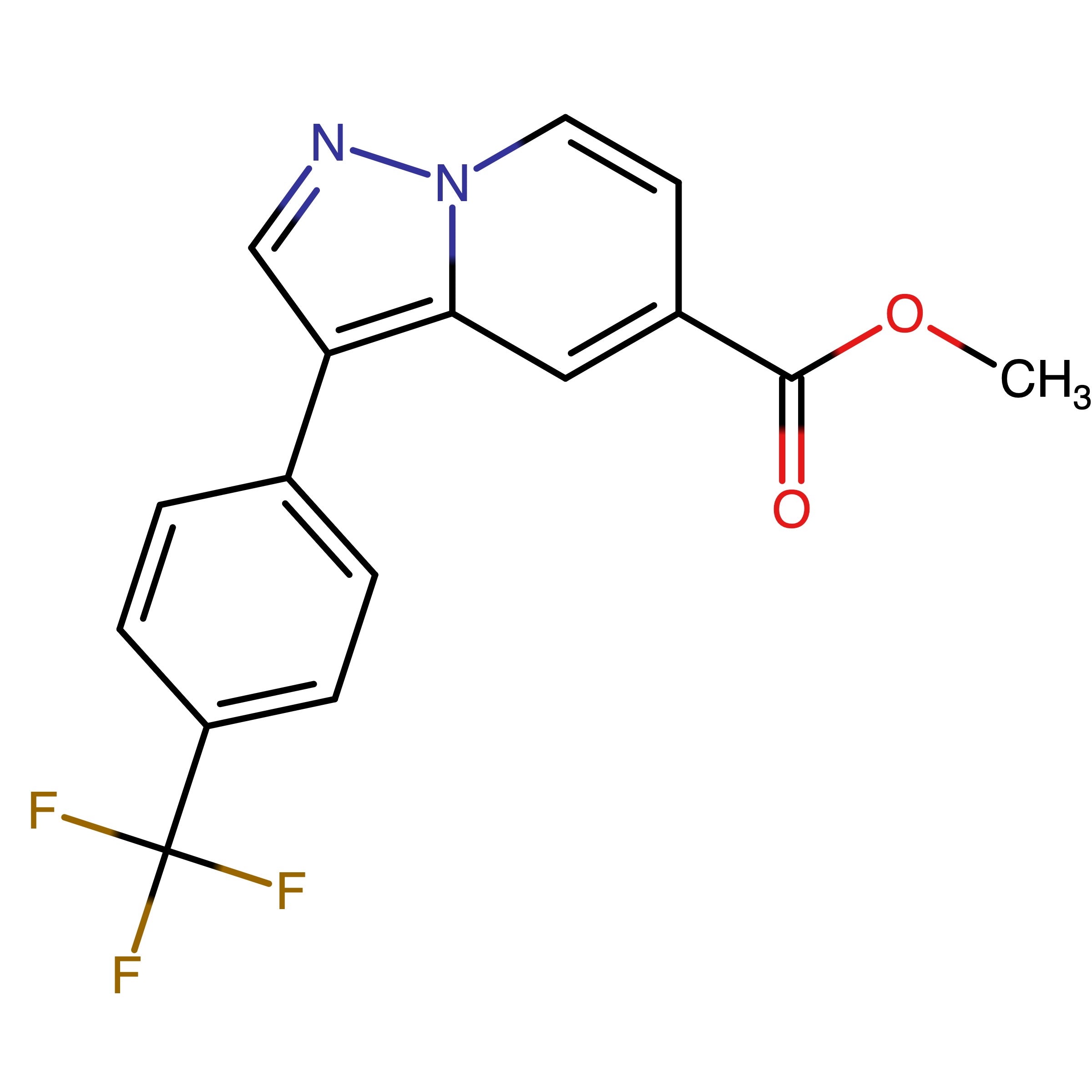 CAS RN 1610611-82-9 | Methyl 3-(4-(trifluoromethyl)phenyl)pyrazolo[1,5-a]pyridine-5-carboxylate
