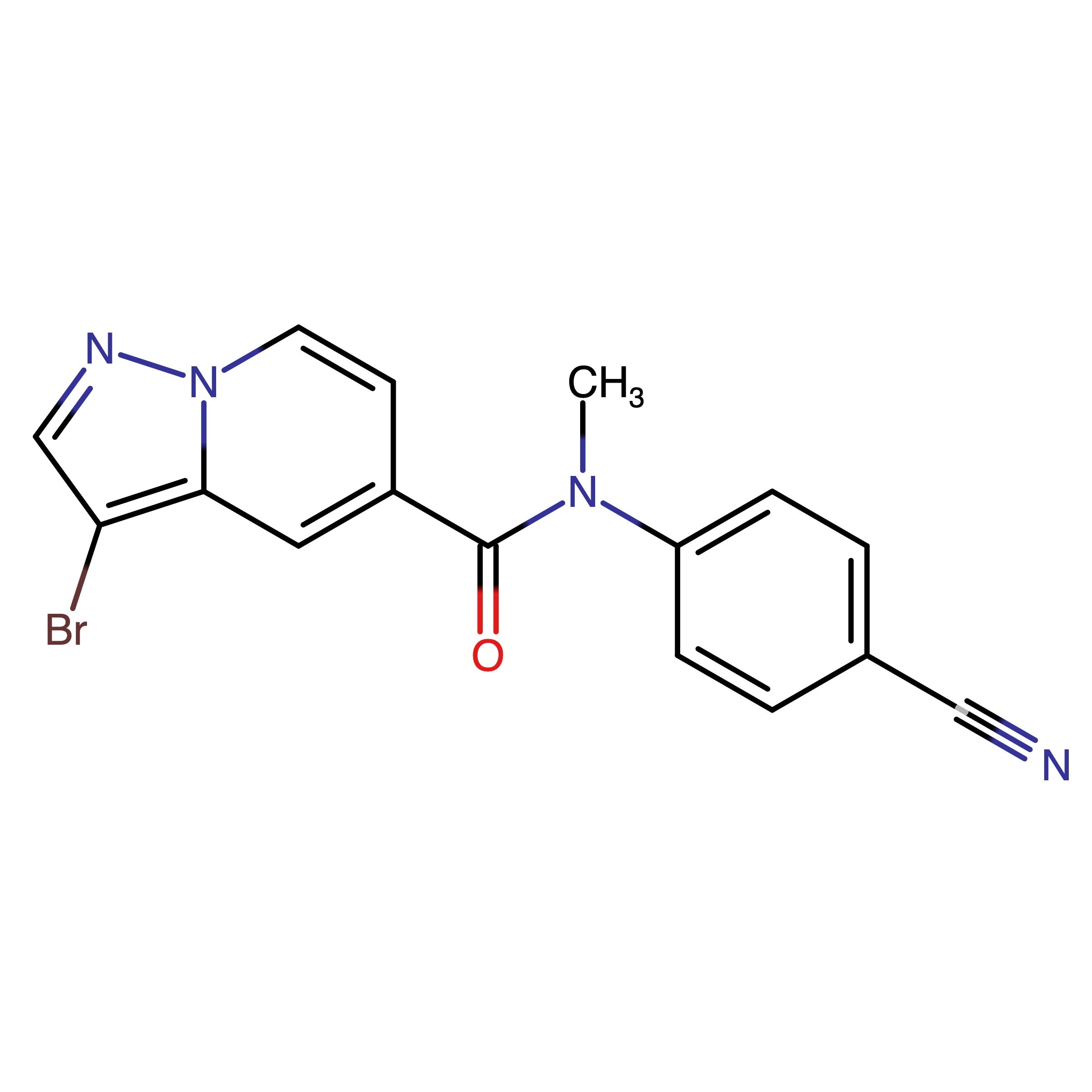 CAS RN 1610611-85-2 | 3-Bromo-N-(4-cyanophenyl)-N-methylpyrazolo[1,5-a]pyridine-5-carboxamide