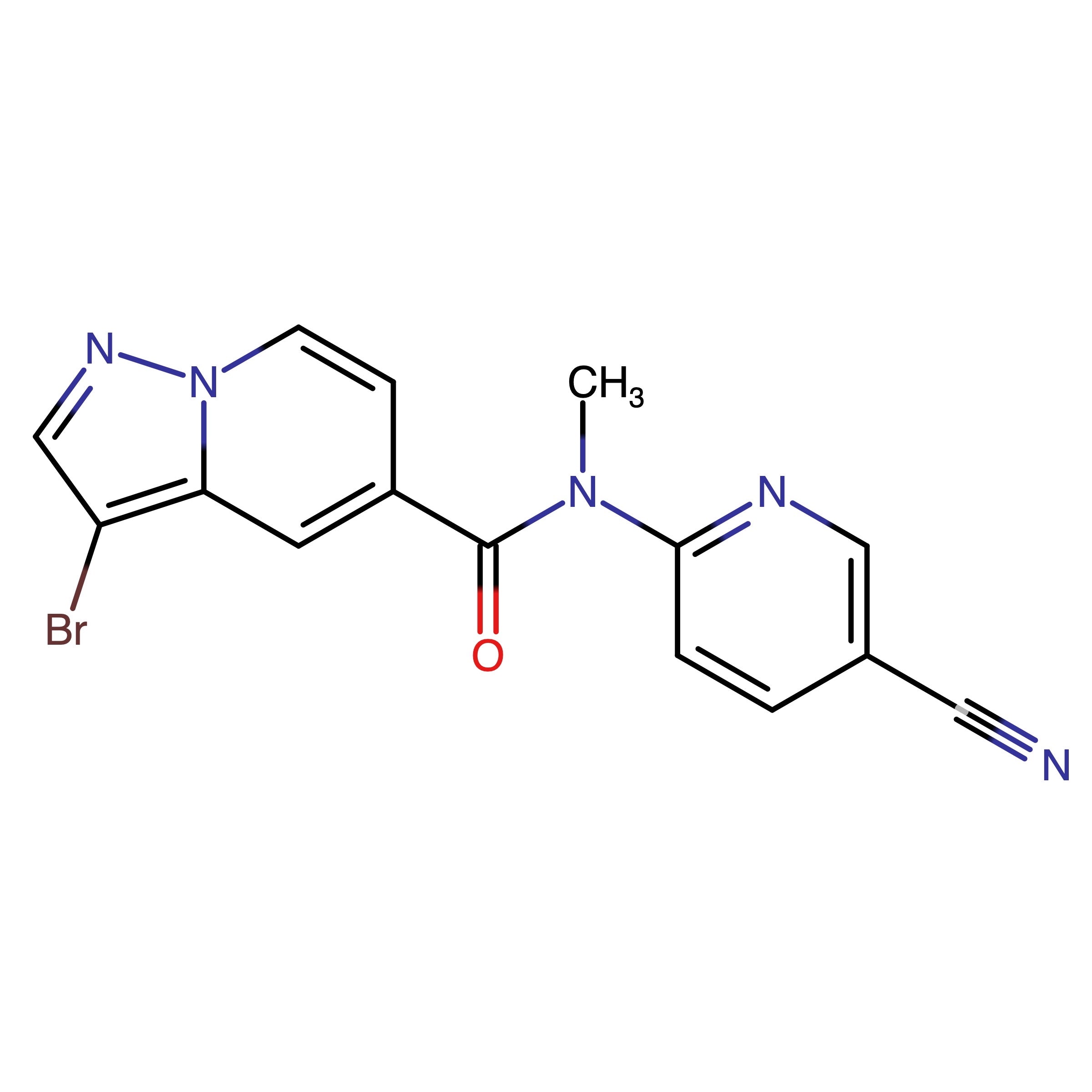 CAS RN 1610611-86-3 | 3-Bromo-N-(5-cyanopyridin-2-yl)-N-methylpyrazolo[1,5-a]pyridine-5-carboxamide
