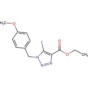 1620075-60-6 | Ethyl 5-iodo-1-(4-methoxybenzyl)-1H-1,2,3-triazole-4-carboxylate - Hoffman Fine Chemicals