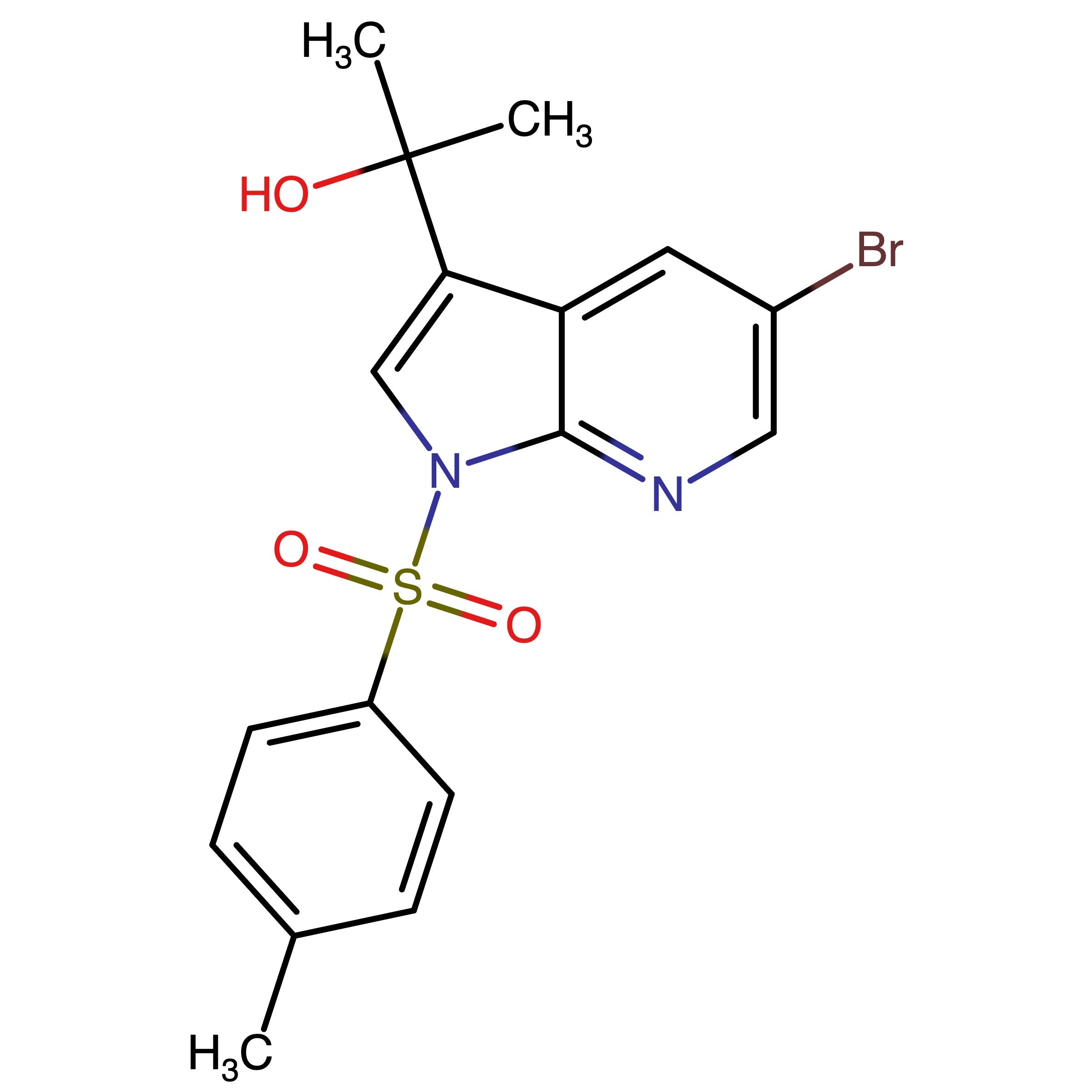 CAS RN 1620574-96-0 | 2-(5-Bromo-1-tosyl-1H-pyrrolo[2,3-b]pyridin-3-yl)propan-2-ol