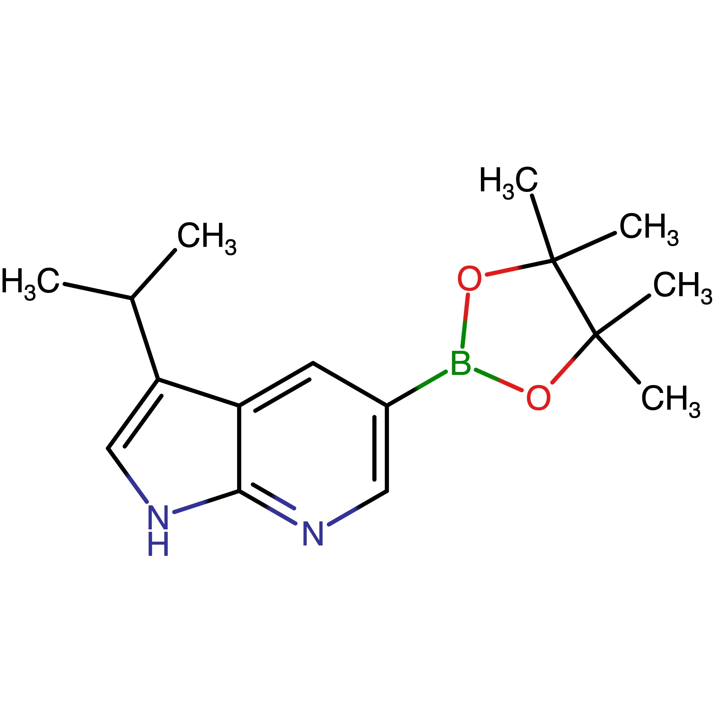 CAS RN 1620574-98-2 | 3-Isopropyl-5-(4,4,5,5-tetramethyl-1,3,2-dioxaborolan-2-yl)-1H-pyrrolo[2,3-b]pyridine | MFCD18259693