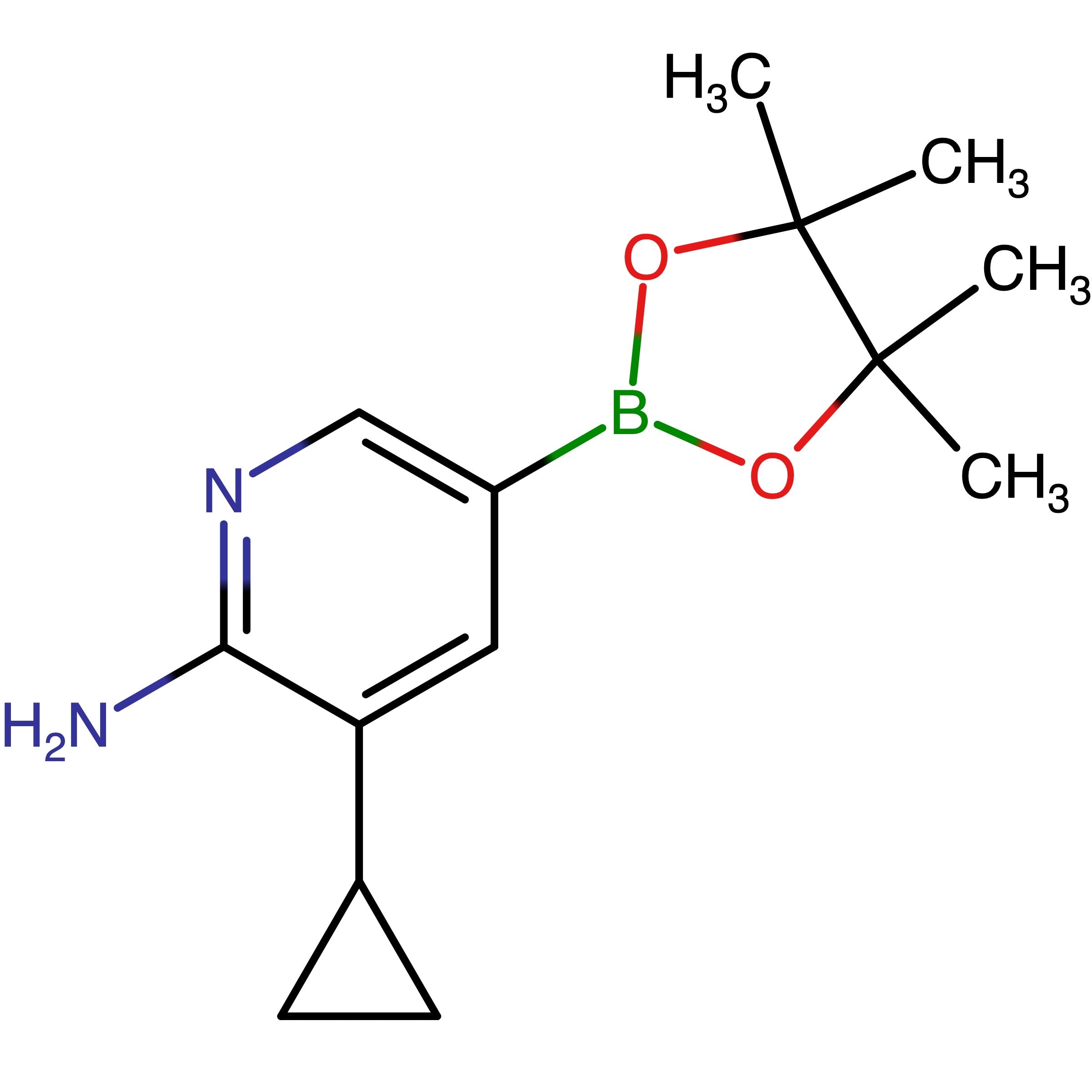 CAS RN 1620575-00-9 | 3-Cyclopropyl-5-(4,4,5,5-tetramethyl-1,3,2-dioxaborolan-2-yl)pyridin-2-amine | MFCD18779763