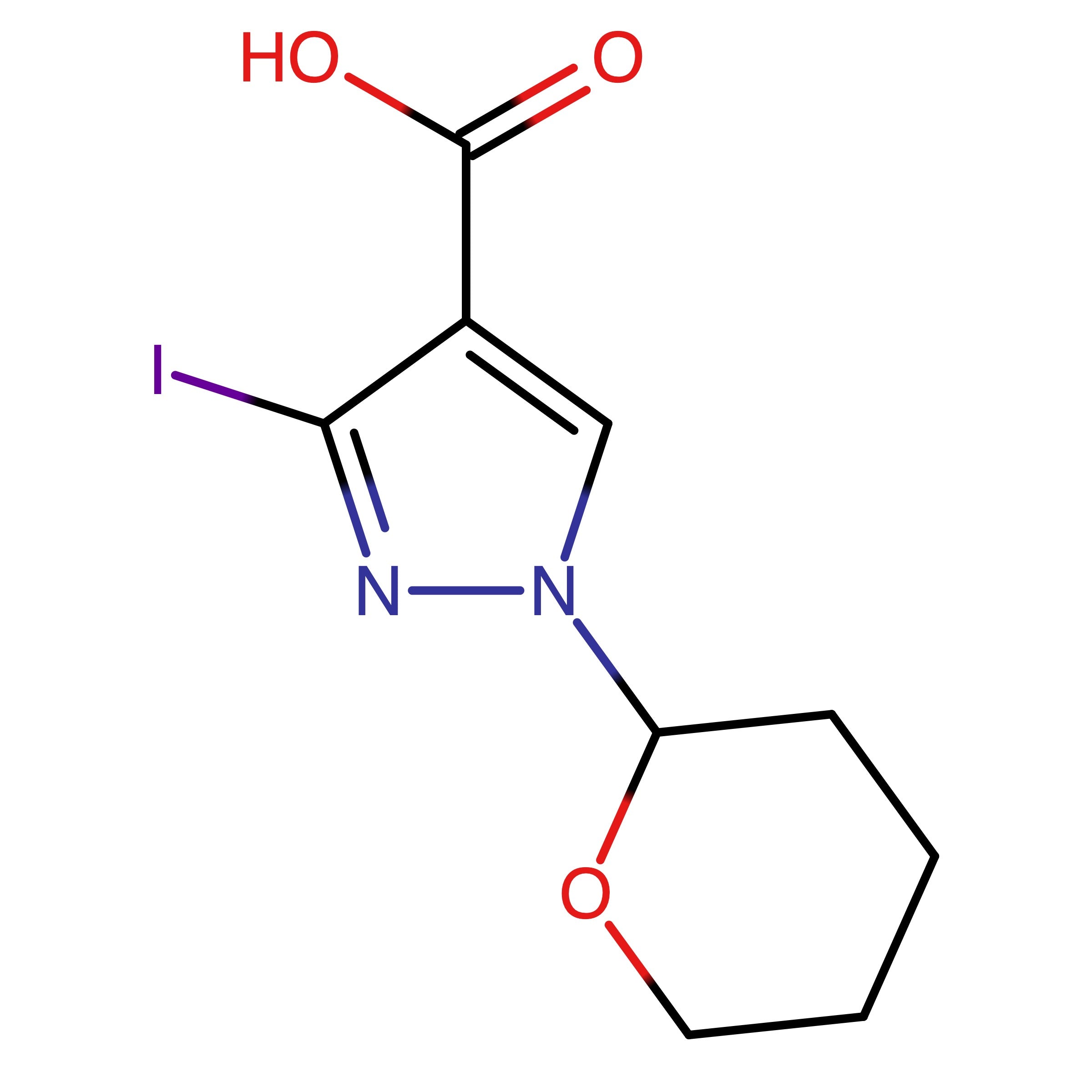 CAS RN 1627924-17-7 | 3-Iodo-1-(tetrahydro-2H-pyran-2-yl)-1H-pyrazole-4-carboxylic acid | MFCD29918654
