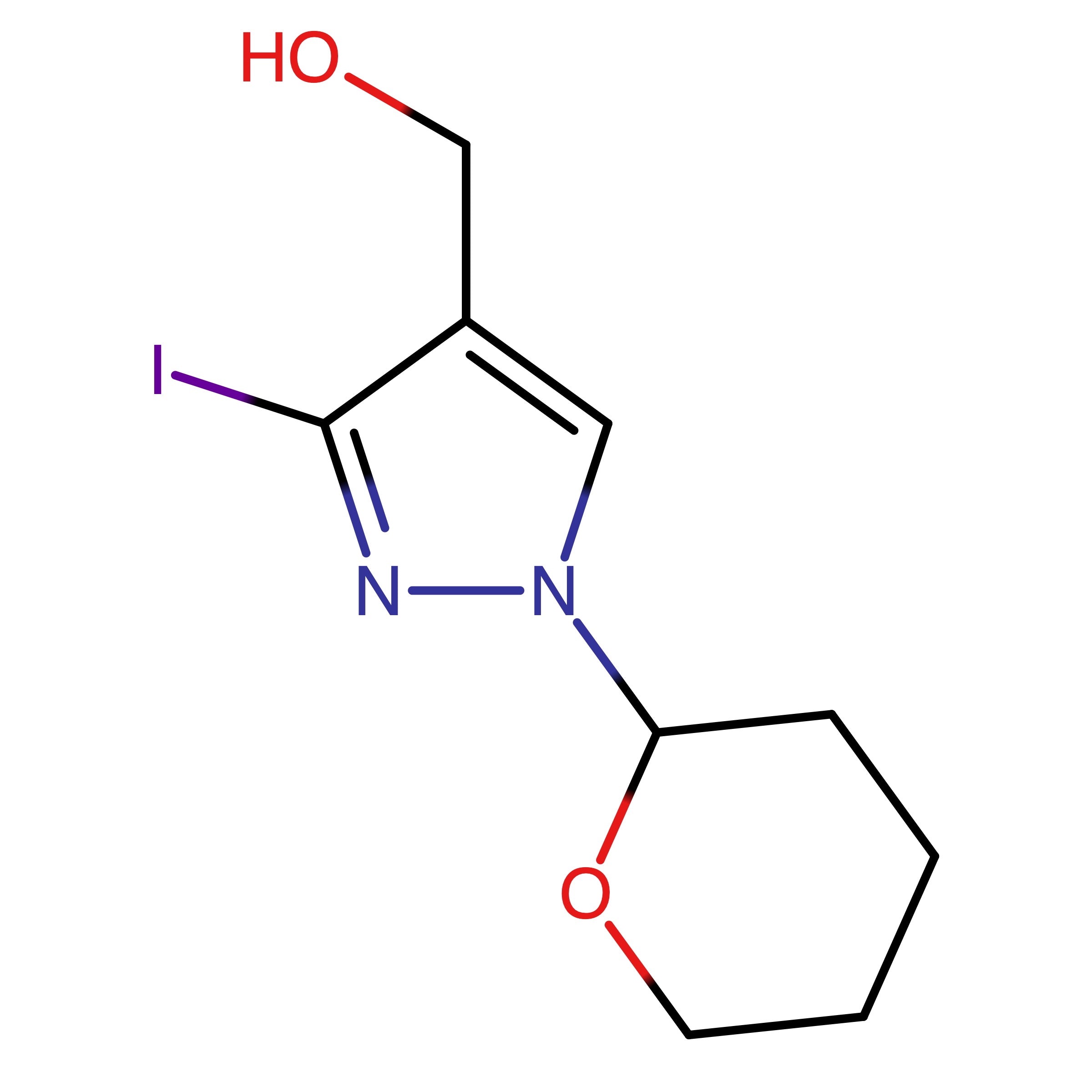 CAS RN 1627924-18-8 | (3-Iodo-1-(tetrahydro-2H-pyran-2-yl)-1H-pyrazol-4-yl)methanol | MFCD29918655