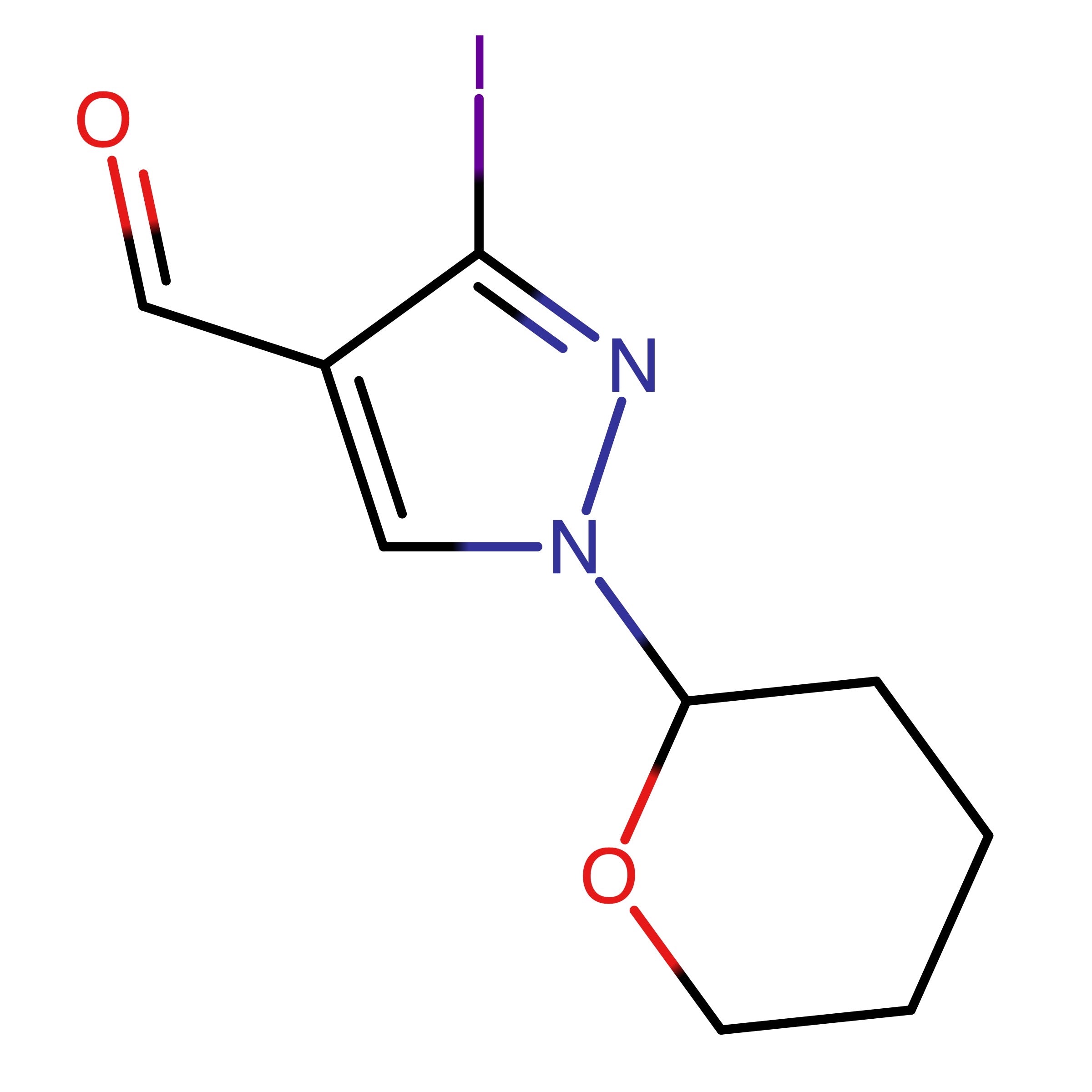 CAS RN 1627924-19-9 | 3-Iodo-1-(oxan-2-yl)-1H-pyrazole-4-carbaldehyde | MFCD29918656