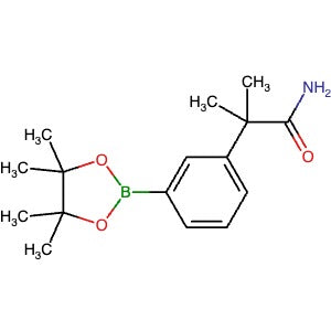 1628010-80-9 | 2-Methyl-2-(3-(4,4,5,5-tetramethyl-1,3,2-dioxaborolan-2-yl)phenyl)propanamide - Hoffman Fine Chemicals