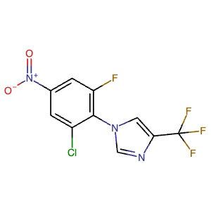 1628010-95-6 | 1-(2-Chloro-6-fluoro-4-nitrophenyl)-4-(trifluoromethyl)-1H-imidazole - Hoffman Fine Chemicals