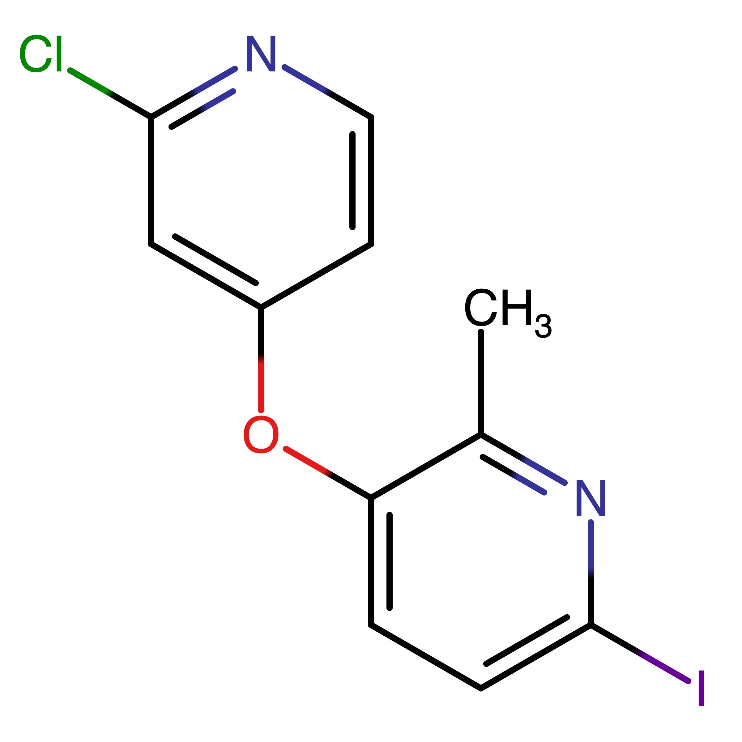 CAS RN 1628184-06-4 | 3-((2-Chloropyridin-4-yl)oxy)-6-iodo-2-methylpyridine | MFCD31656827