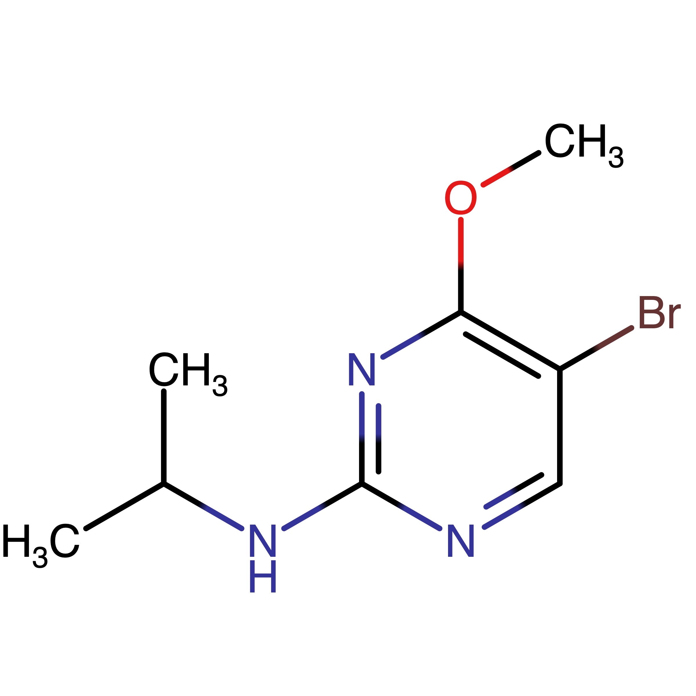 CAS RN 1628606-28-9 | 5-Bromo-N-isopropyl-4-methoxypyrimidin-2-amine
