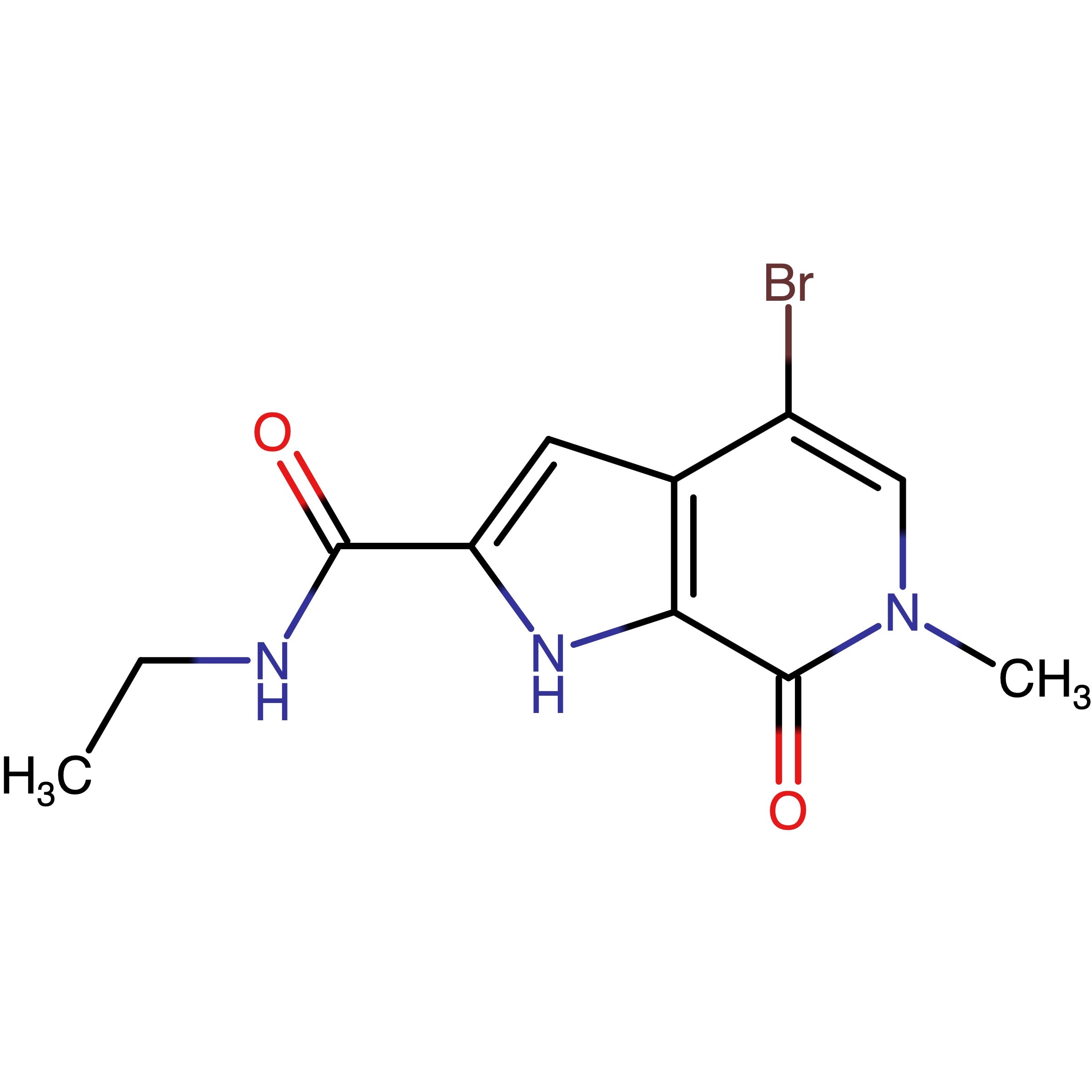 CAS RN 1628864-79-8 | 4-Bromo-N-ethyl-6-methyl-7-oxo-6,7-dihydro-1H-pyrrolo[2,3-c]pyridine-2-carboxamide | MFCD31642841