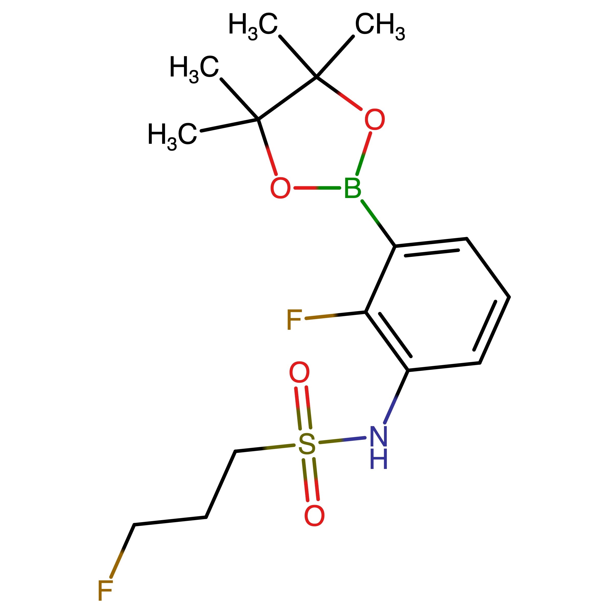 CAS RN 1631034-59-7 | 3-FIuoro-N-(2-fluoro-3-(4,4,5,5-tetramethyl-1,3,2-dioxaborolan-2-yl)phenyl)propane-1-sulfonamide