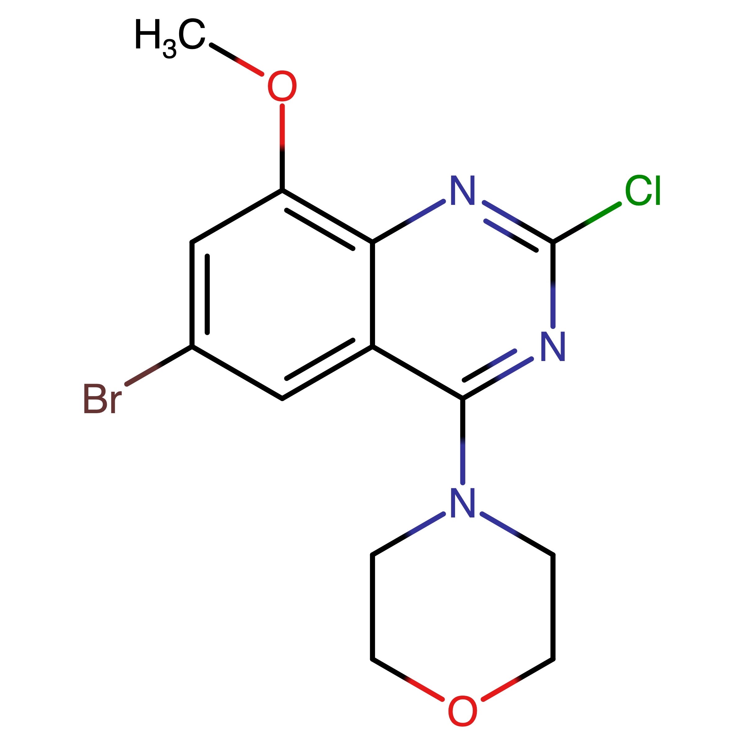 CAS RN 1631034-60-0 | 4-(6-Bromo-2-chloro-8-methoxyquinazolin-4-yl)morpholine