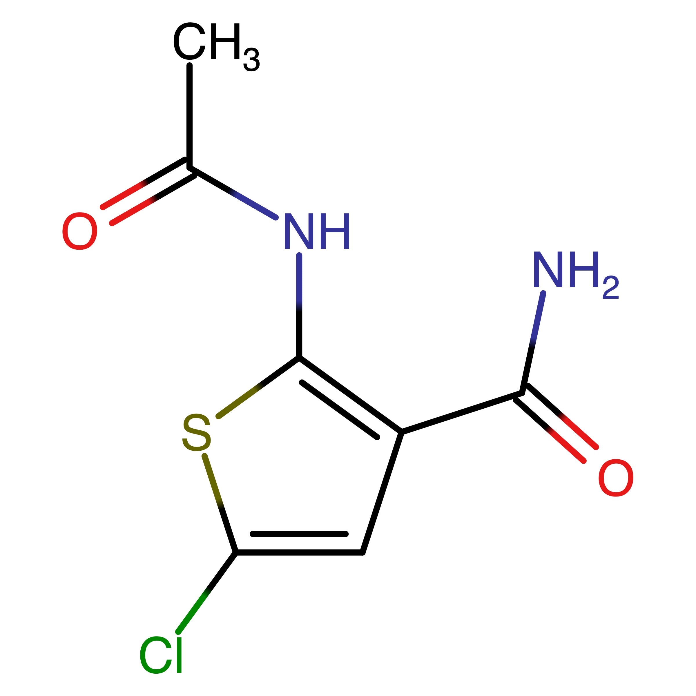 CAS RN 1637554-44-9 | 2-Acetylamino-5-chloro-thiophene3-carboxylic acid amide 