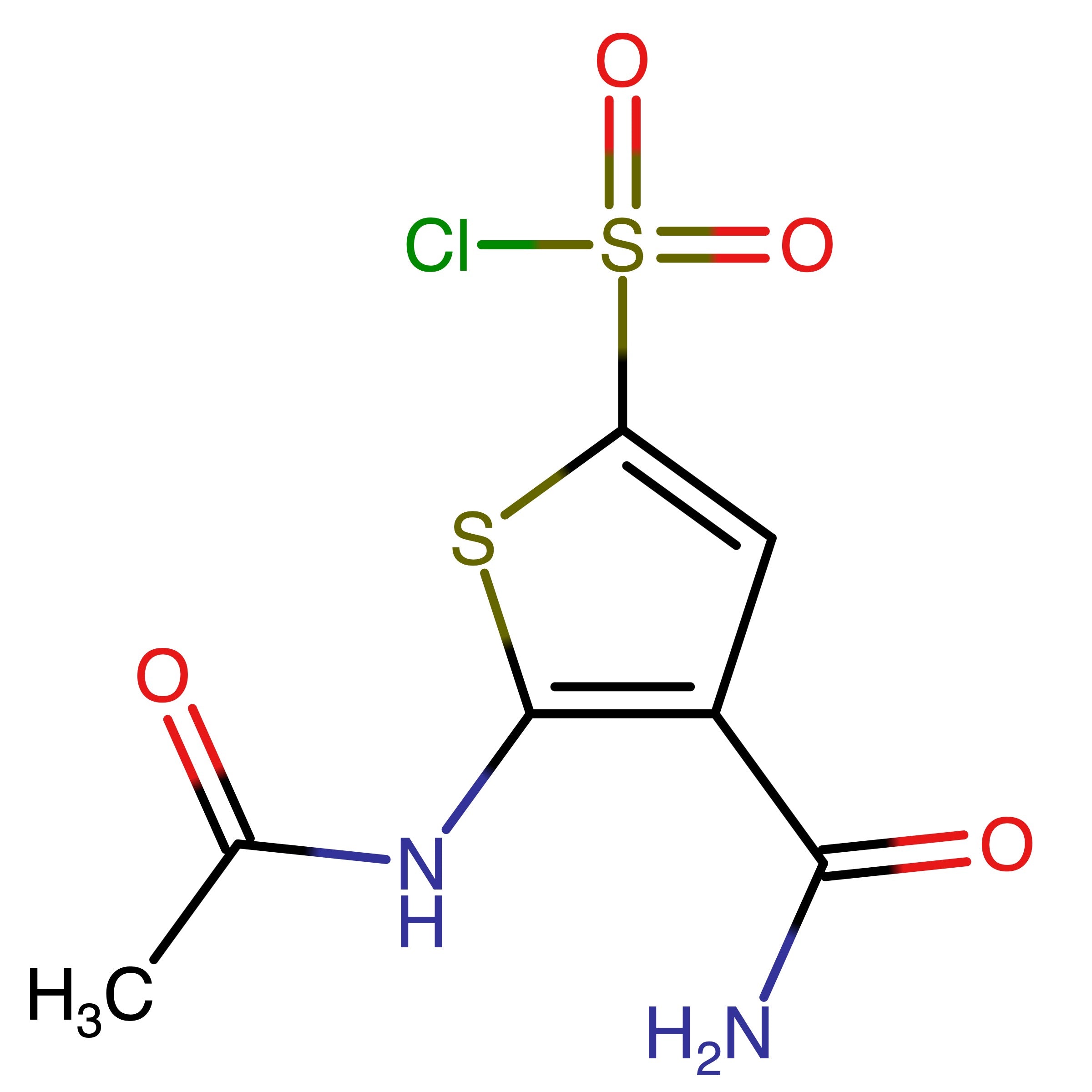 CAS RN 1637554-75-6 | 5-Acetamido-4-carbamoylthiophene-2-sulfonyl chloride 