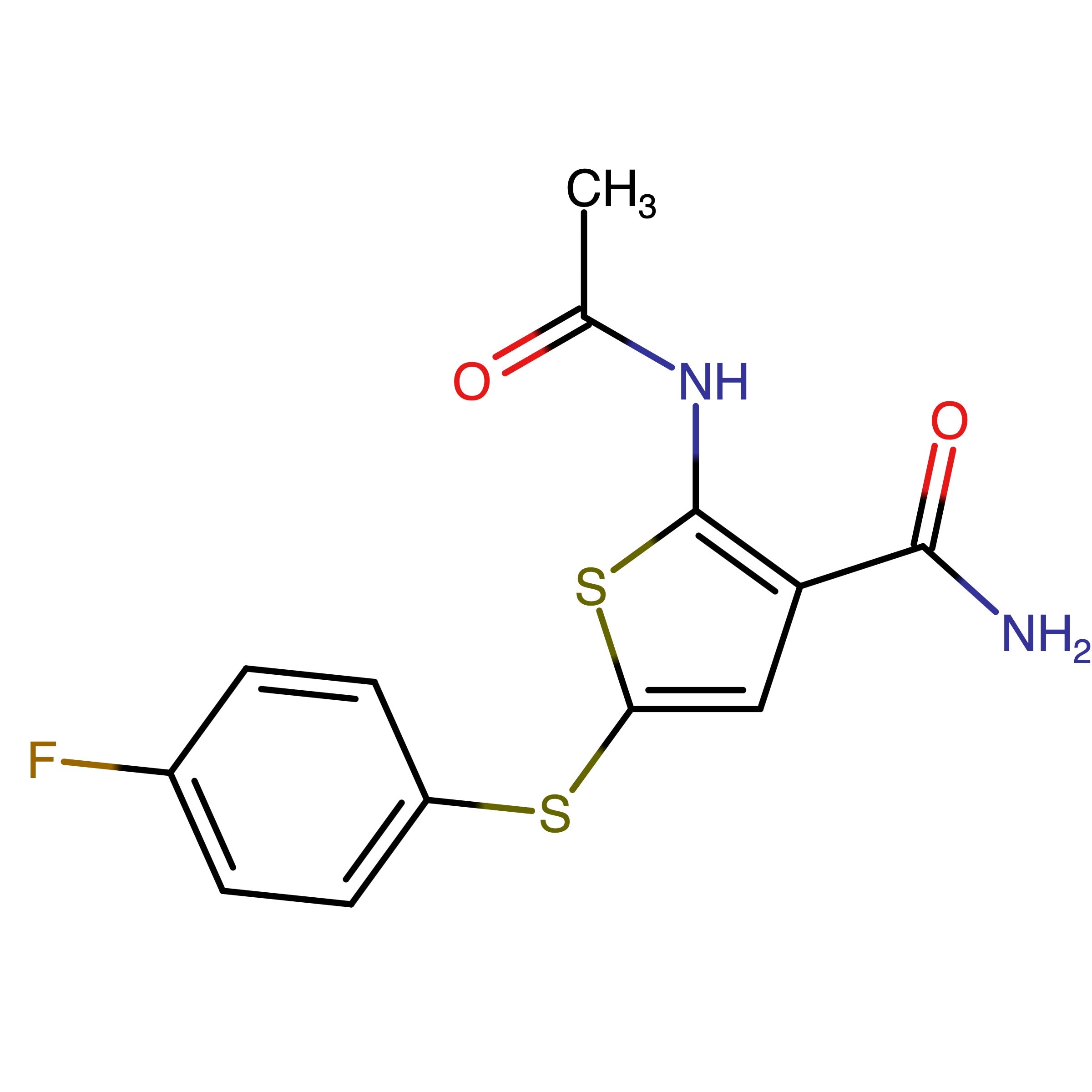 CAS RN 1637723-34-2 | 2-Acetamido-5-(4-fluorophenyl)sulfanylthiophene-3-carboxamide 