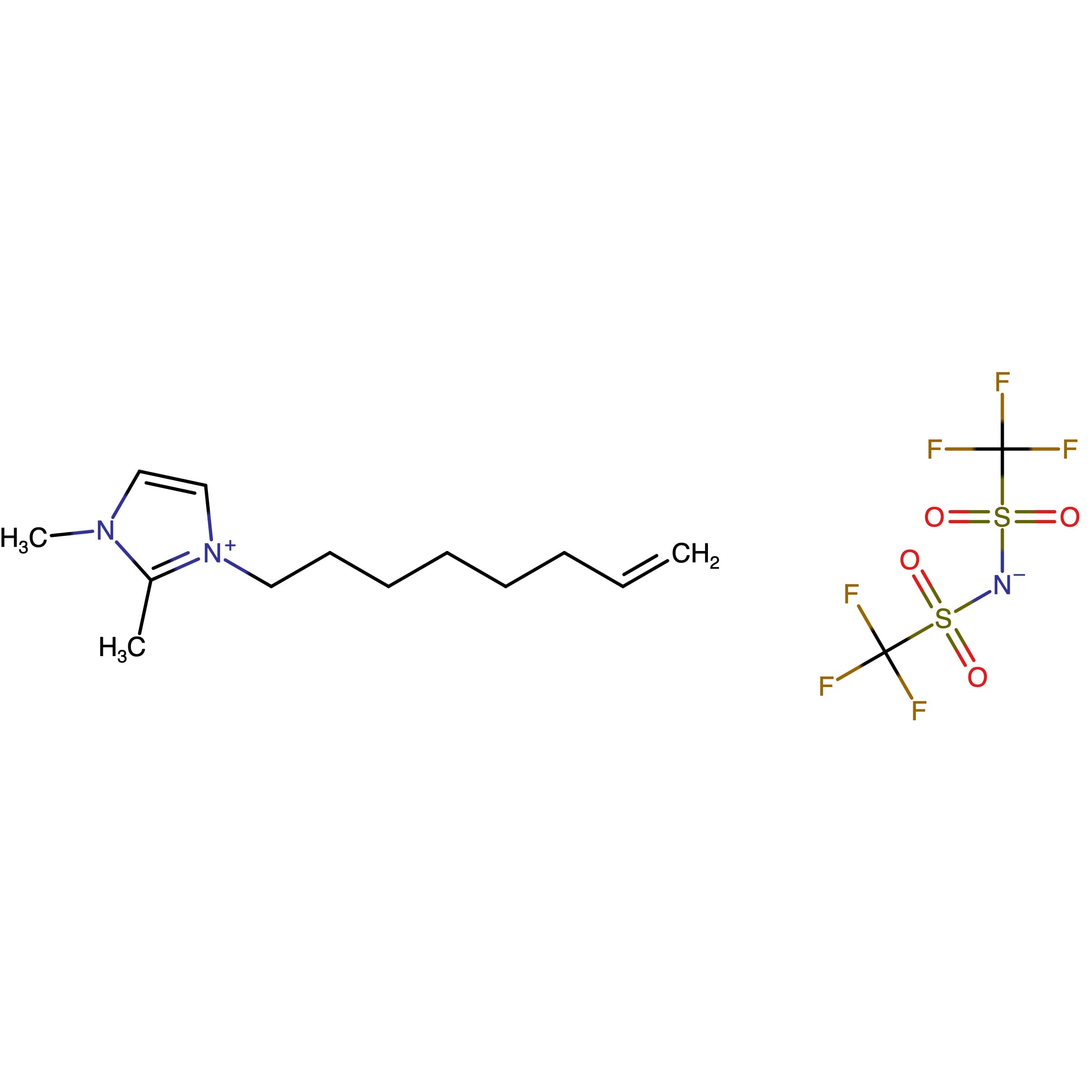 CAS RN 1639823-09-8 | Bis(trifluoromethylsulfonyl)azanide;1,2-Dimethyl-3-(oct-7-en-1-yl)imidazol-1-ium