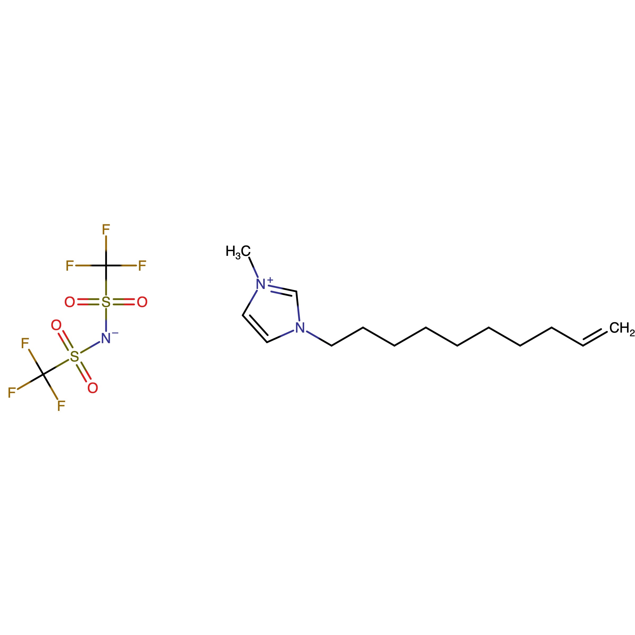 CAS RN 1639823-12-3 | Bis(trifluoromethylsulfonyl)azanide;1-Methyl-3-(dec-9-en-1-yl)imidazol-1-ium