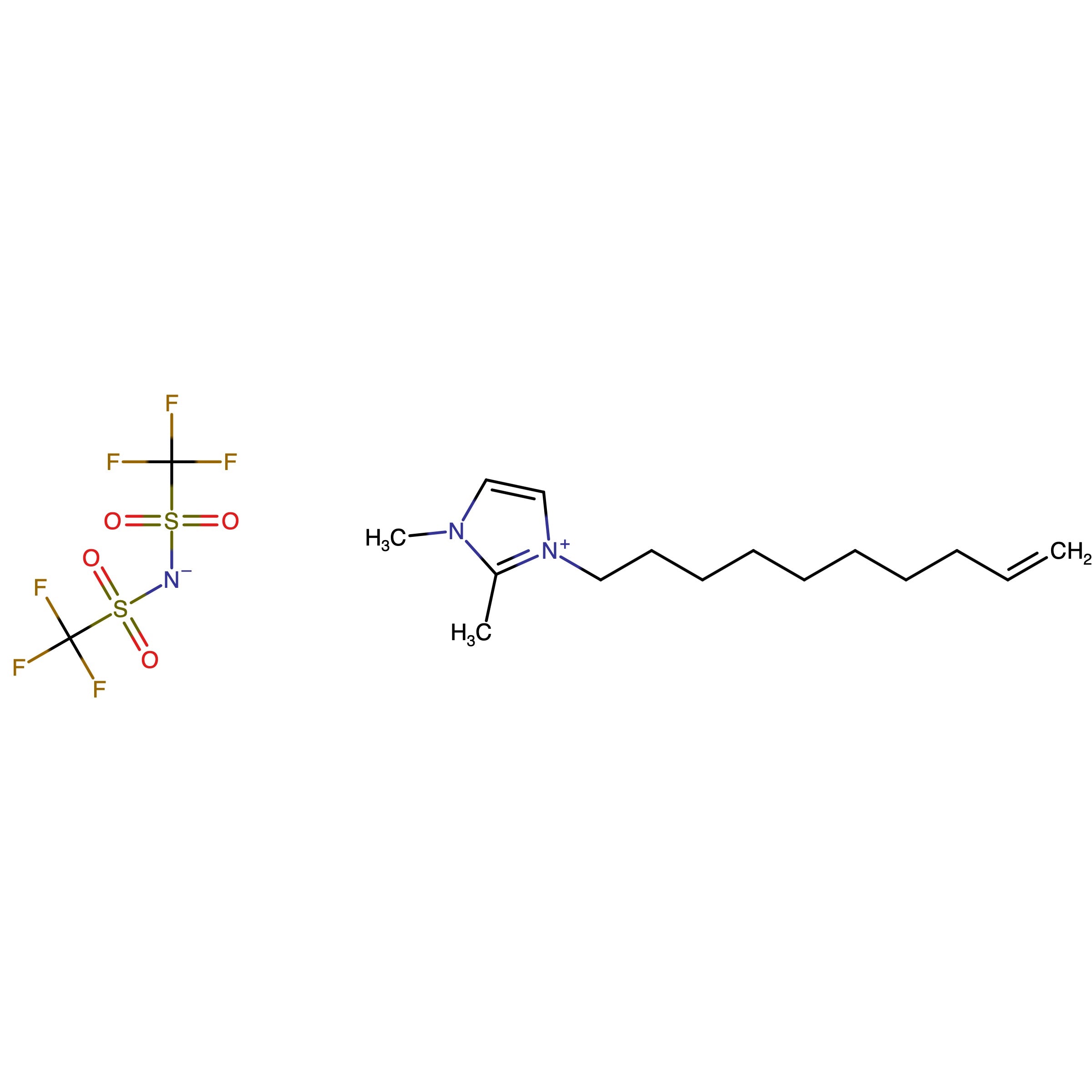 CAS RN 1639823-14-5 | Bis(trifluoromethylsulfonyl)azanide;1,2-Dimethyl-3-(dec-9-en-1-yl)imidazol-1-ium