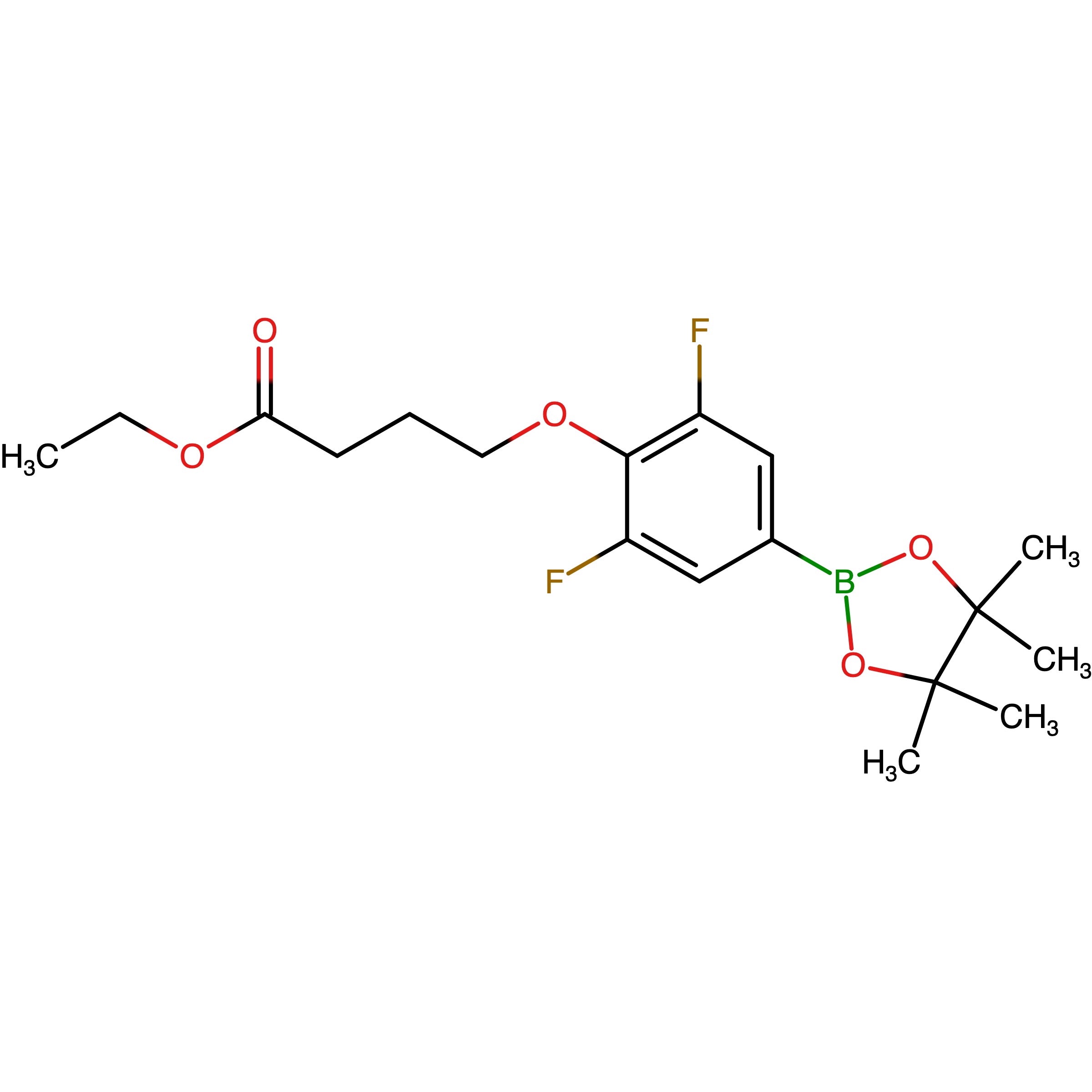 CAS RN 1643456-78-3 | 4-[2,6-Difluoro-4-(4,4,5,5-tetramethyl-1,3,2-dioxaborolan-2-yl)phenoxy]butyric acid ethyl ester