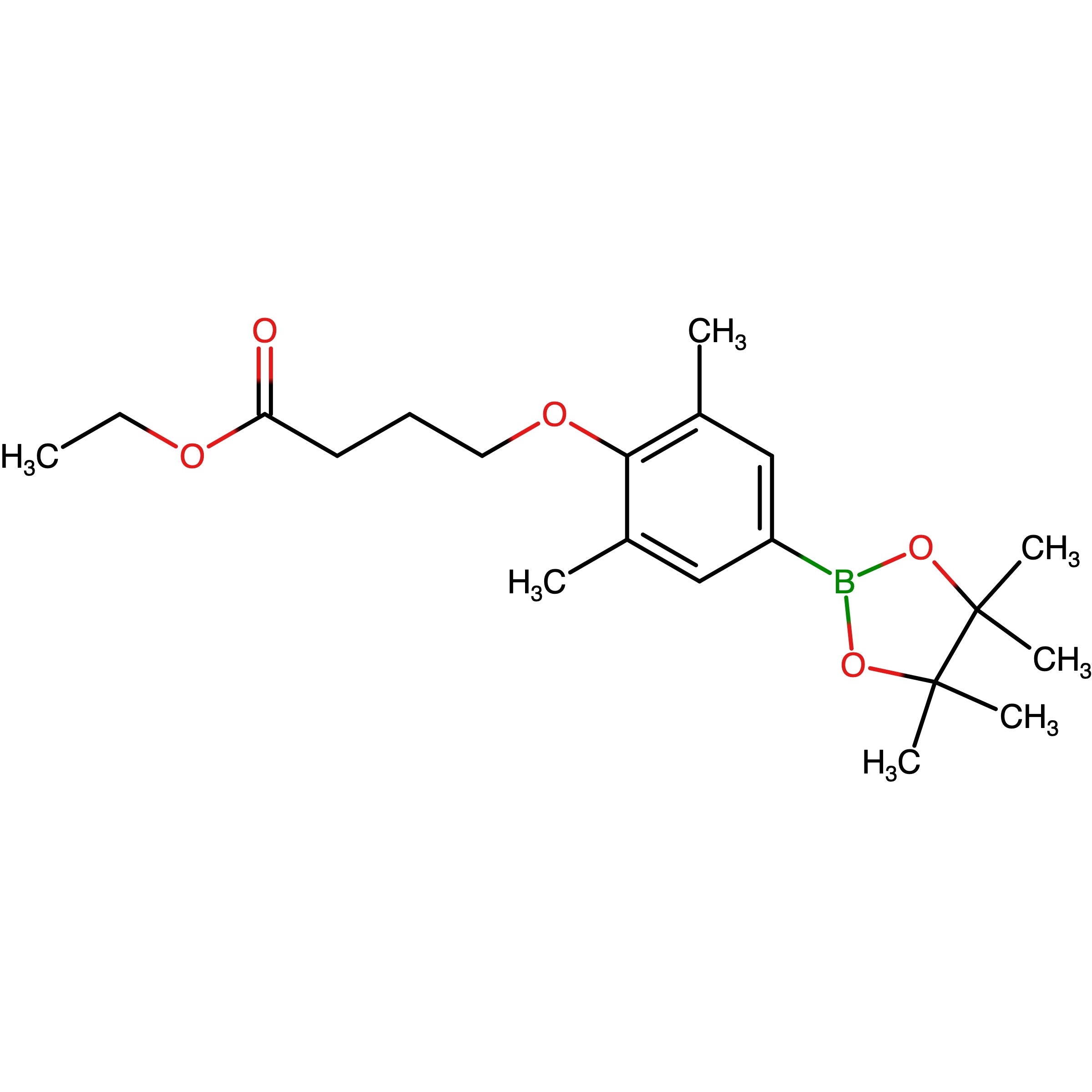 CAS RN 1643456-83-0 | 4-[2,6-Dimethyl-4-(4,4,5,5-tetramethaneyl-1,3,2-dioxaborolan-2-yl)phenoxy]butanoic acid ethyl ester