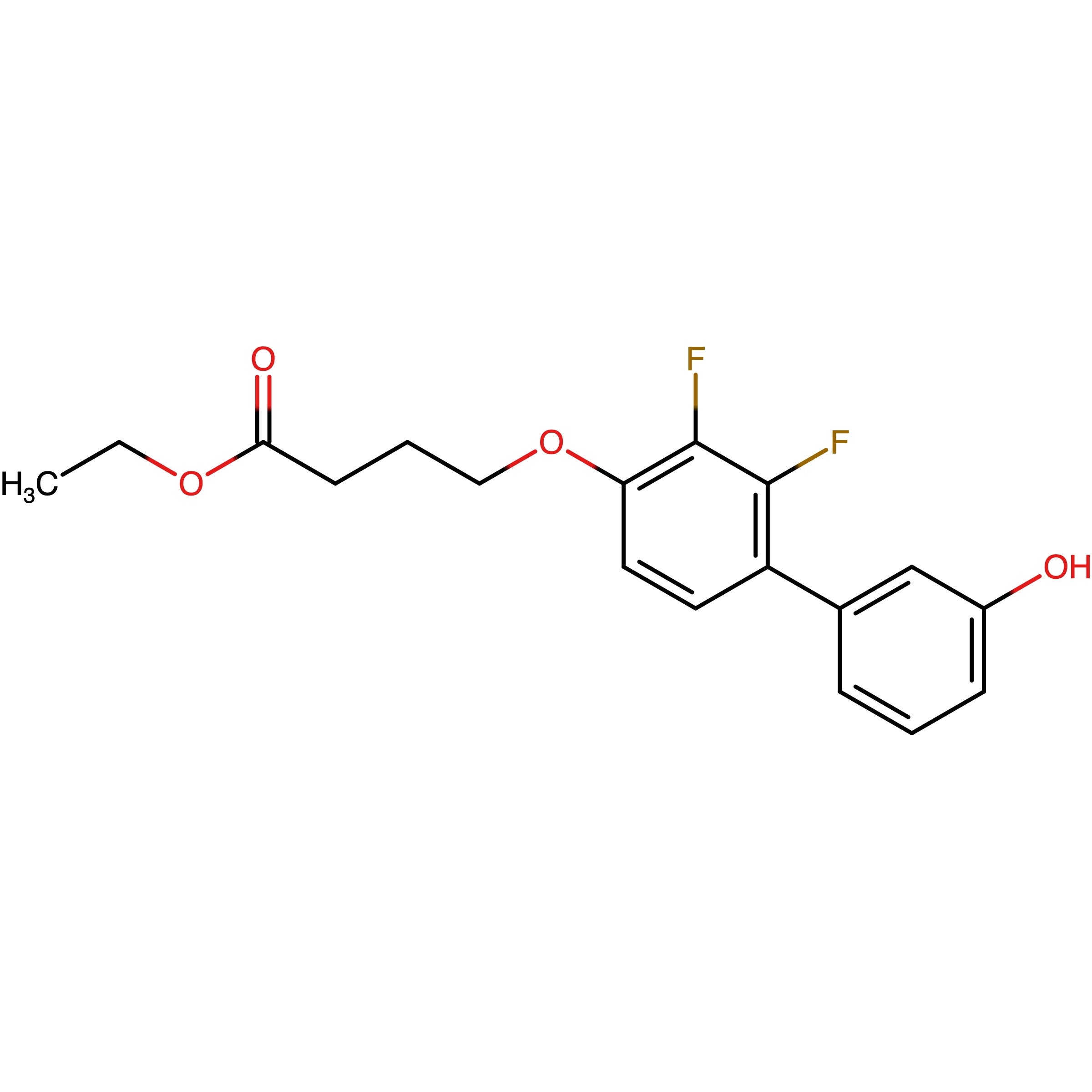 CAS RN 1643456-86-3 | 4-[2,3-Difluoro-4-(3-hydroxyphenyl)phenoxy]butyric acid ethyl ester
